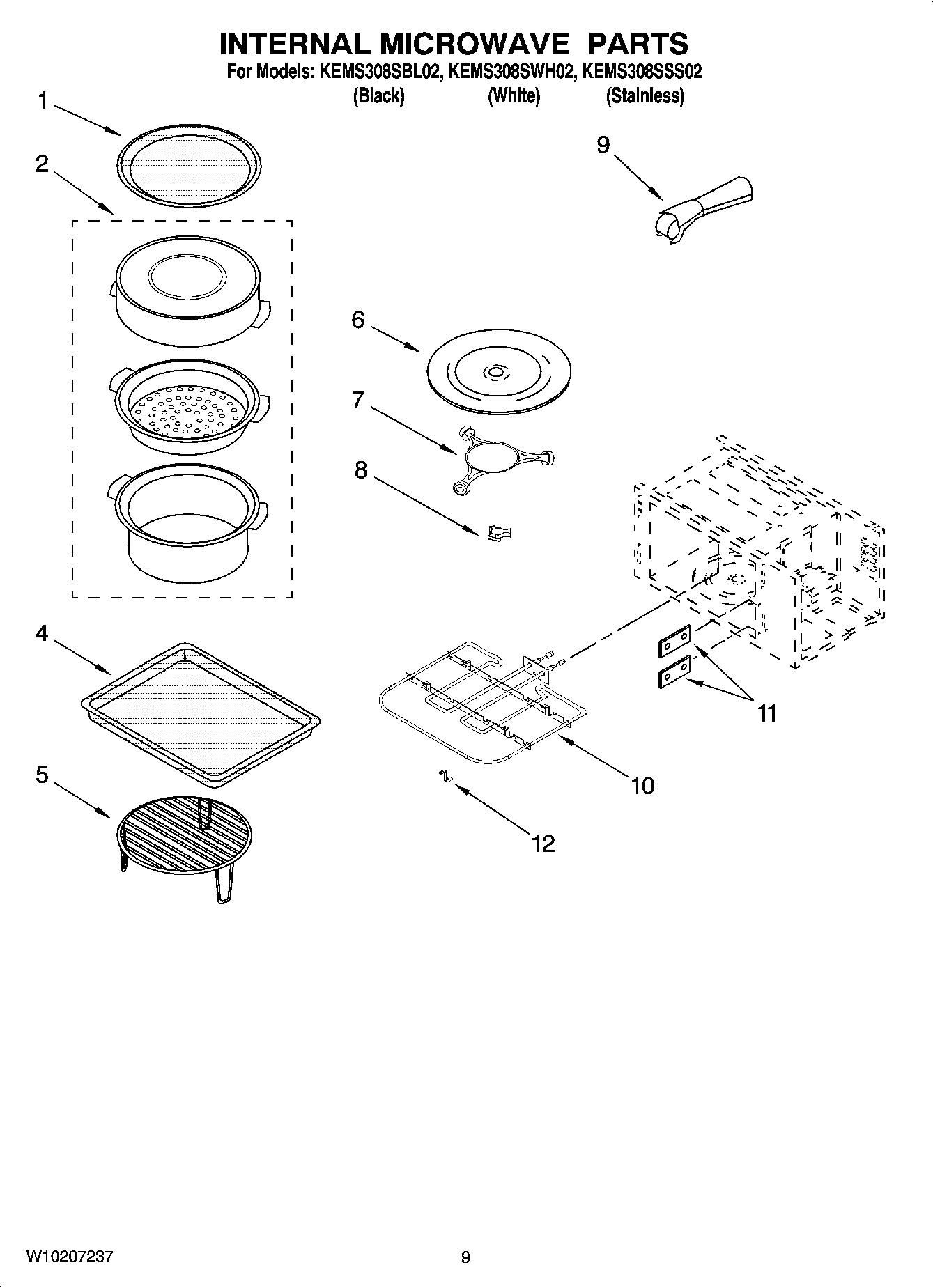 07 - INTERNAL MICROWAVE PARTS