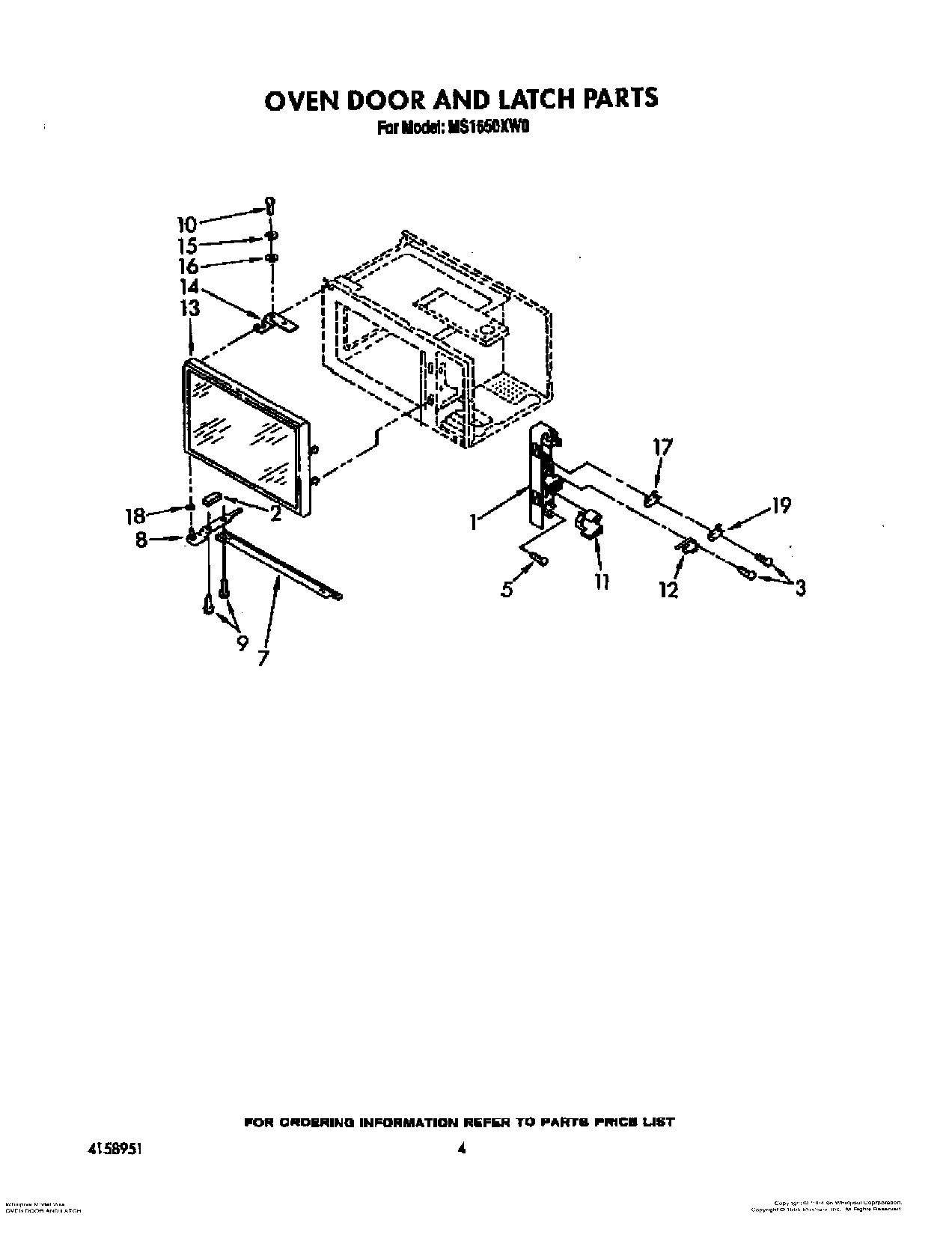 04 - OVEN DOOR AND LATCH