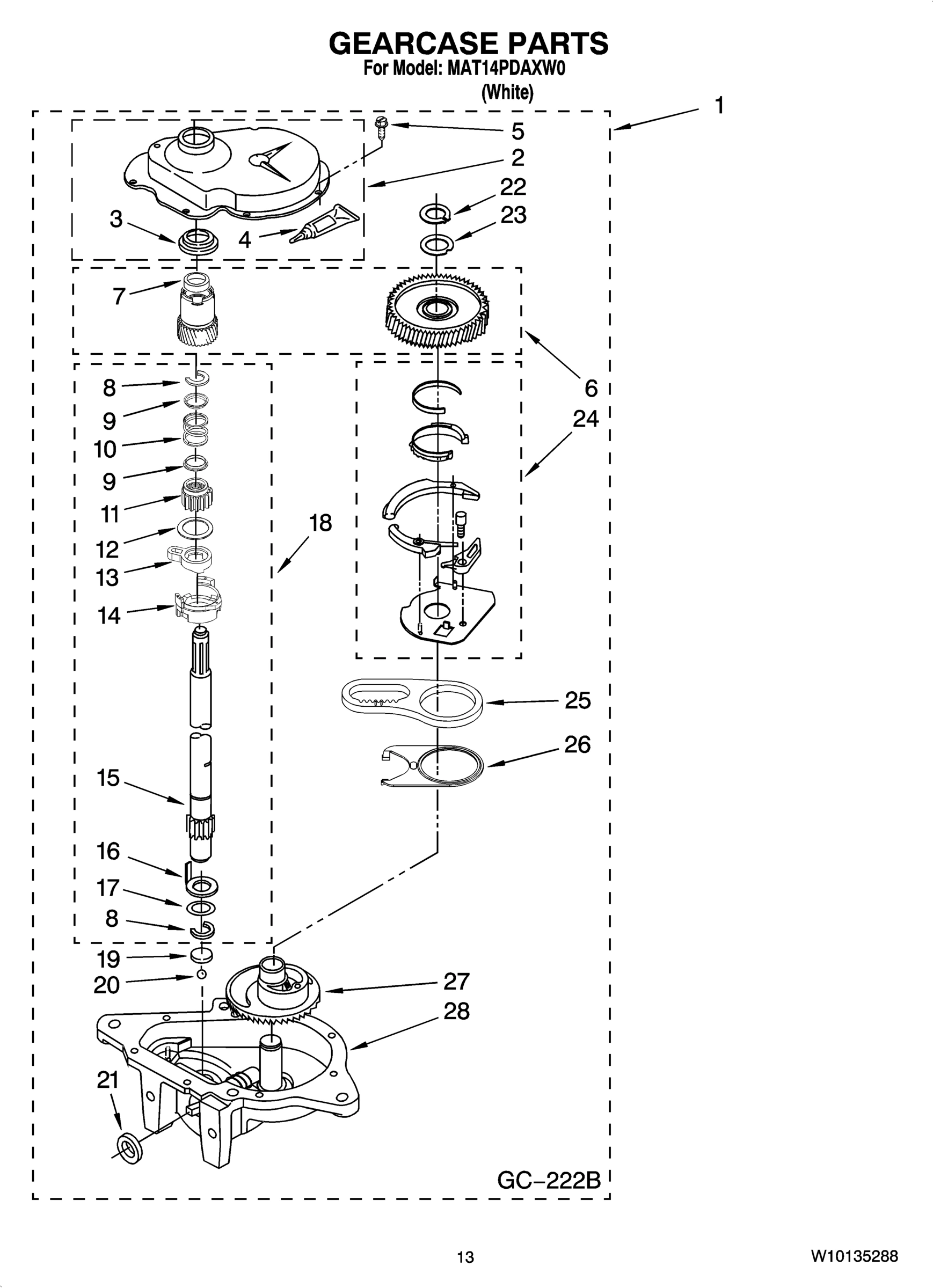 10 - GEARCASE PARTS
