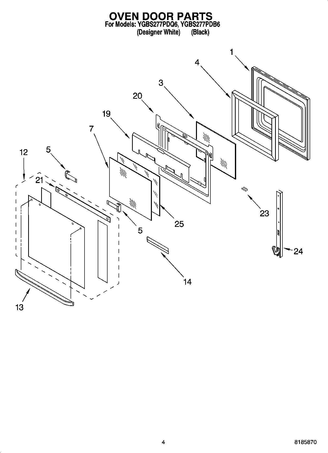 03 - OVEN DOOR PARTS