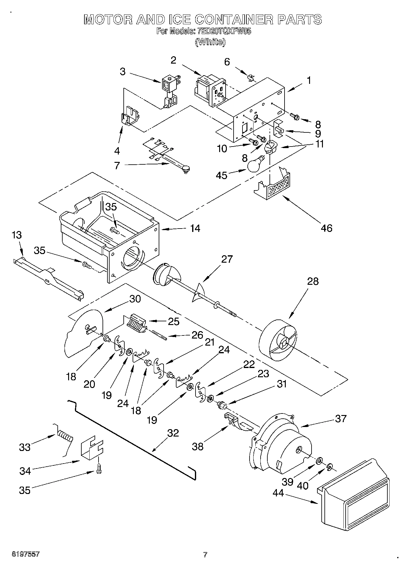05 - MOTOR AND ICE CONTAINER