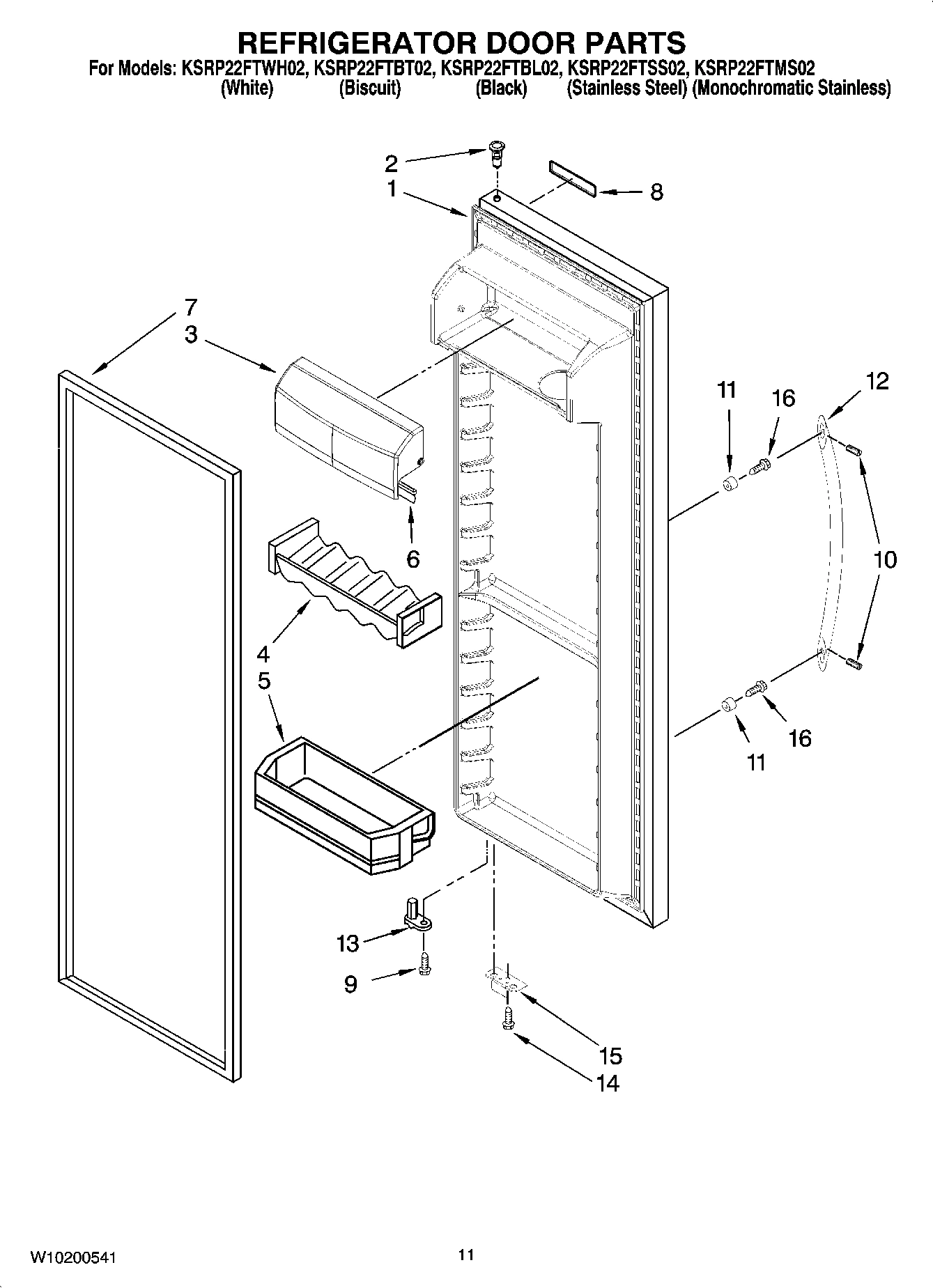 07 - REFRIGERATOR DOOR PARTS