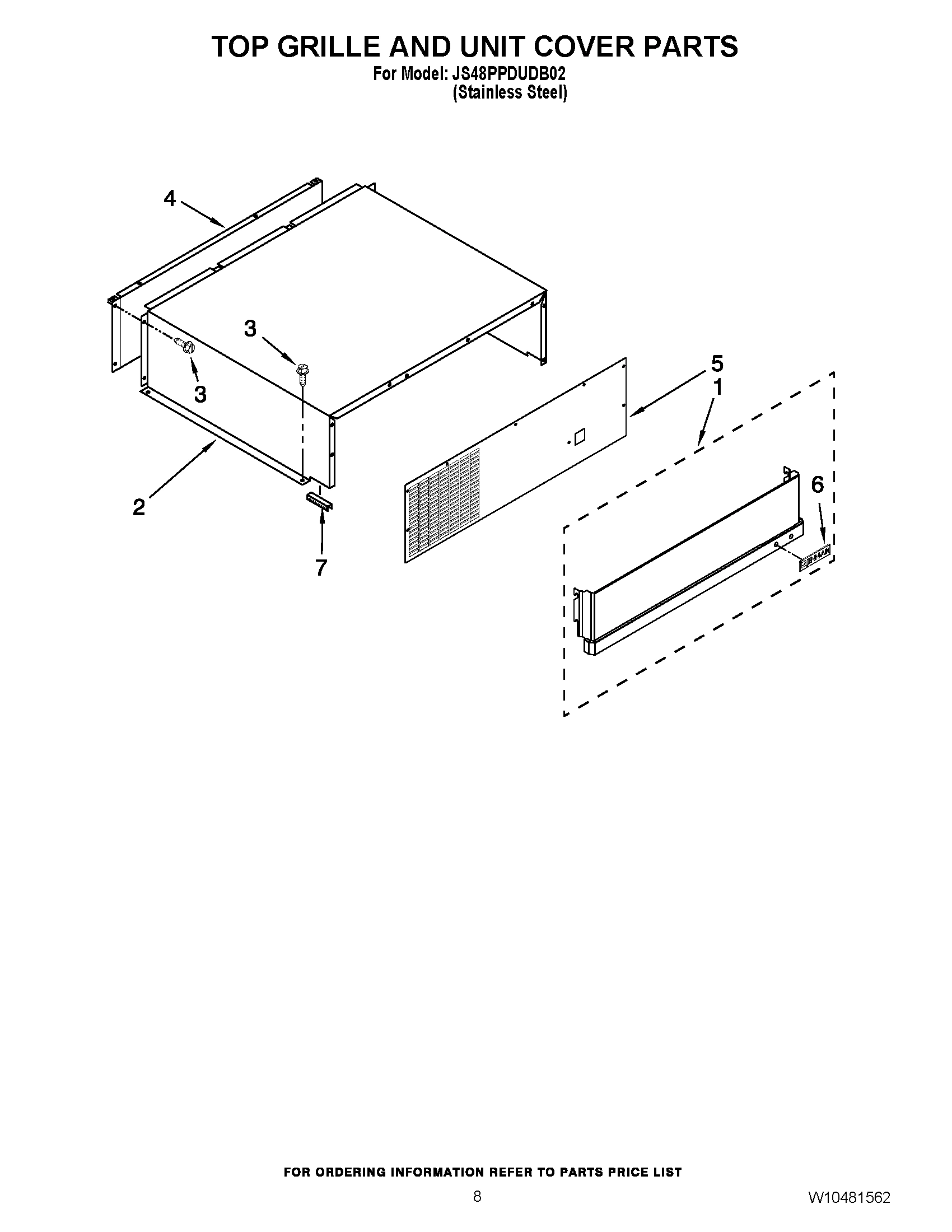 06 - TOP GRILLE AND UNIT COVER PARTS