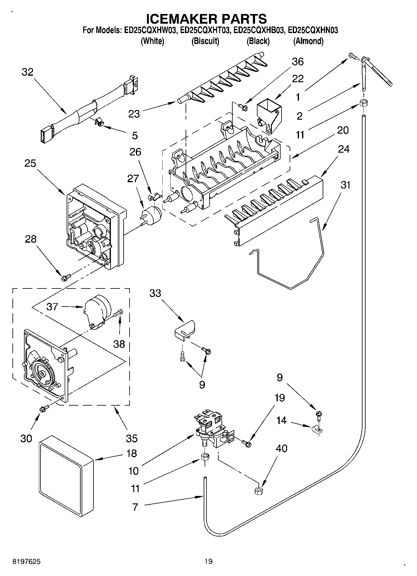 12 - ICE MAKER, OPTIONAL