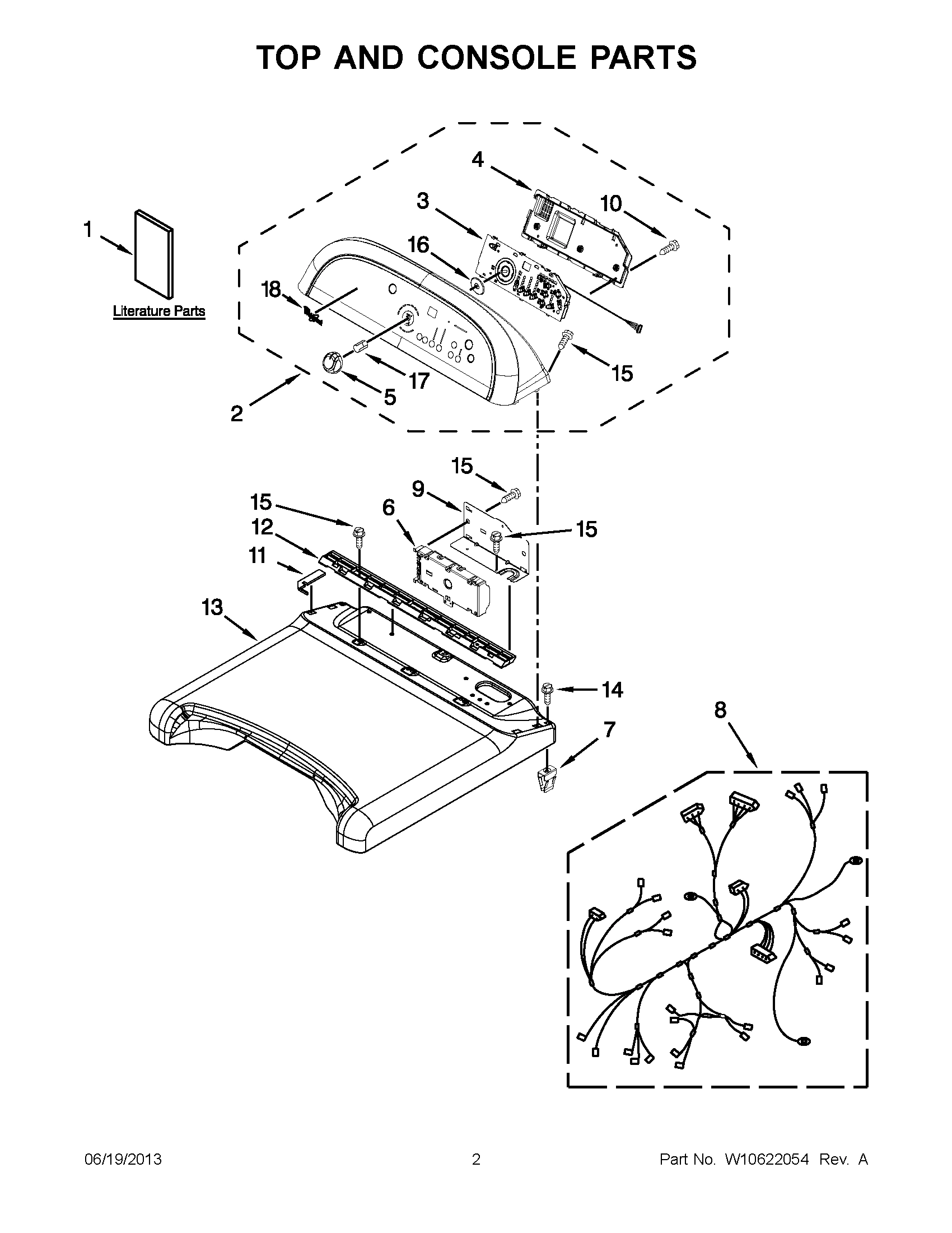 01 - TOP AND CONSOLE PARTS