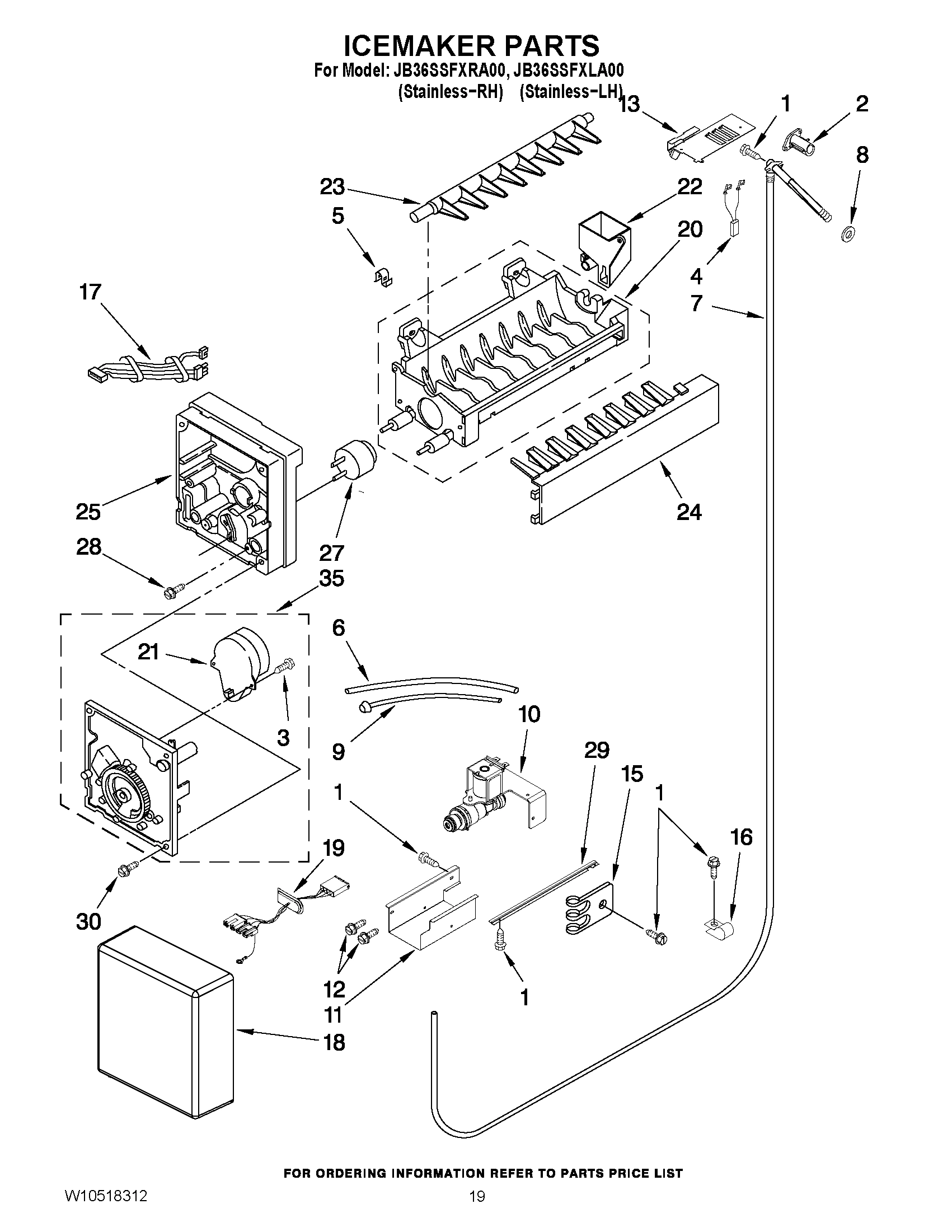 11 - ICEMAKER PARTS