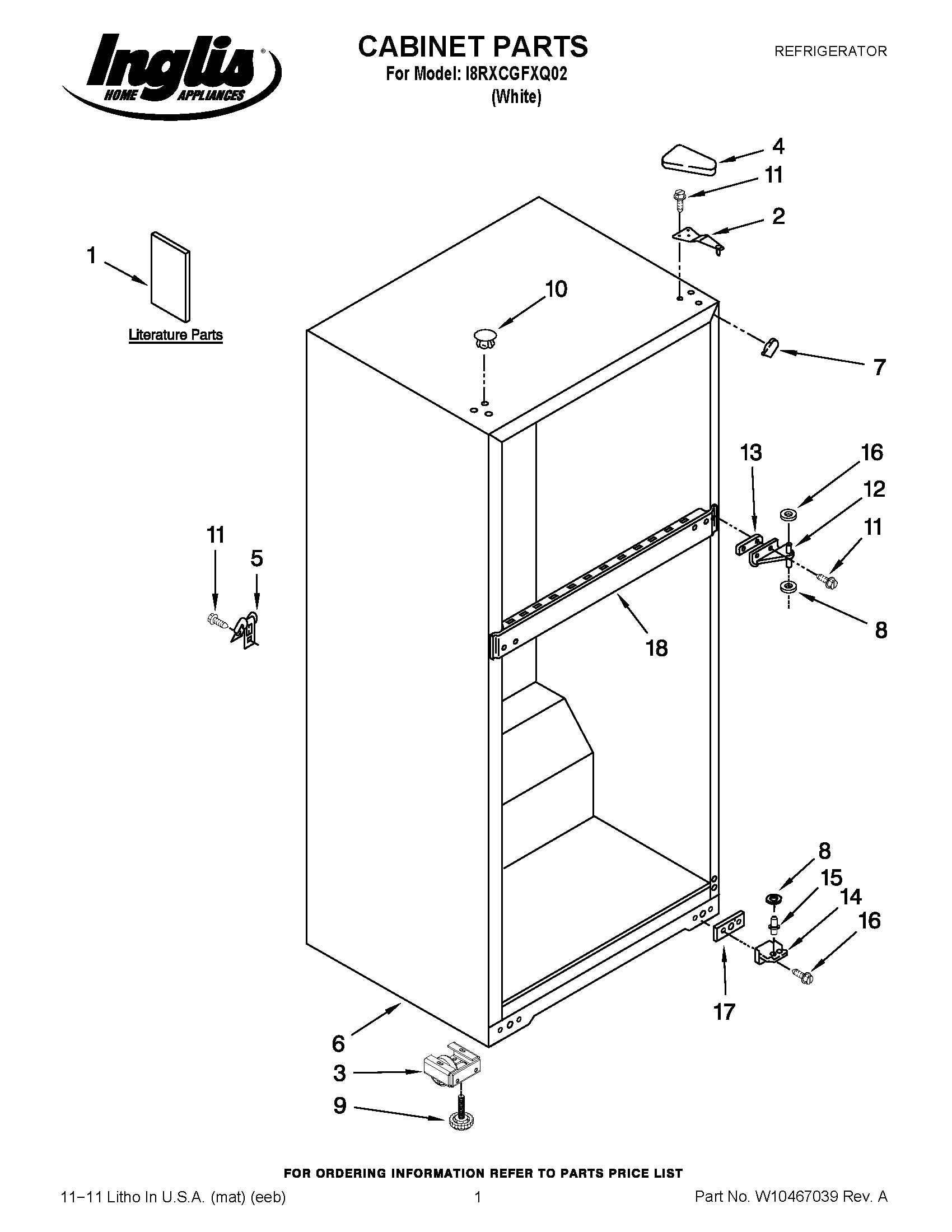 01 - CABINET PARTS
