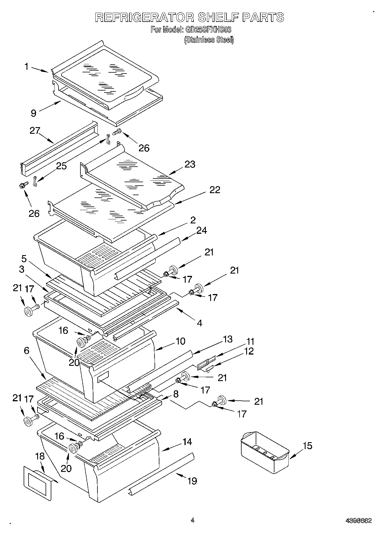 03 - REFRIGERATOR SHELF