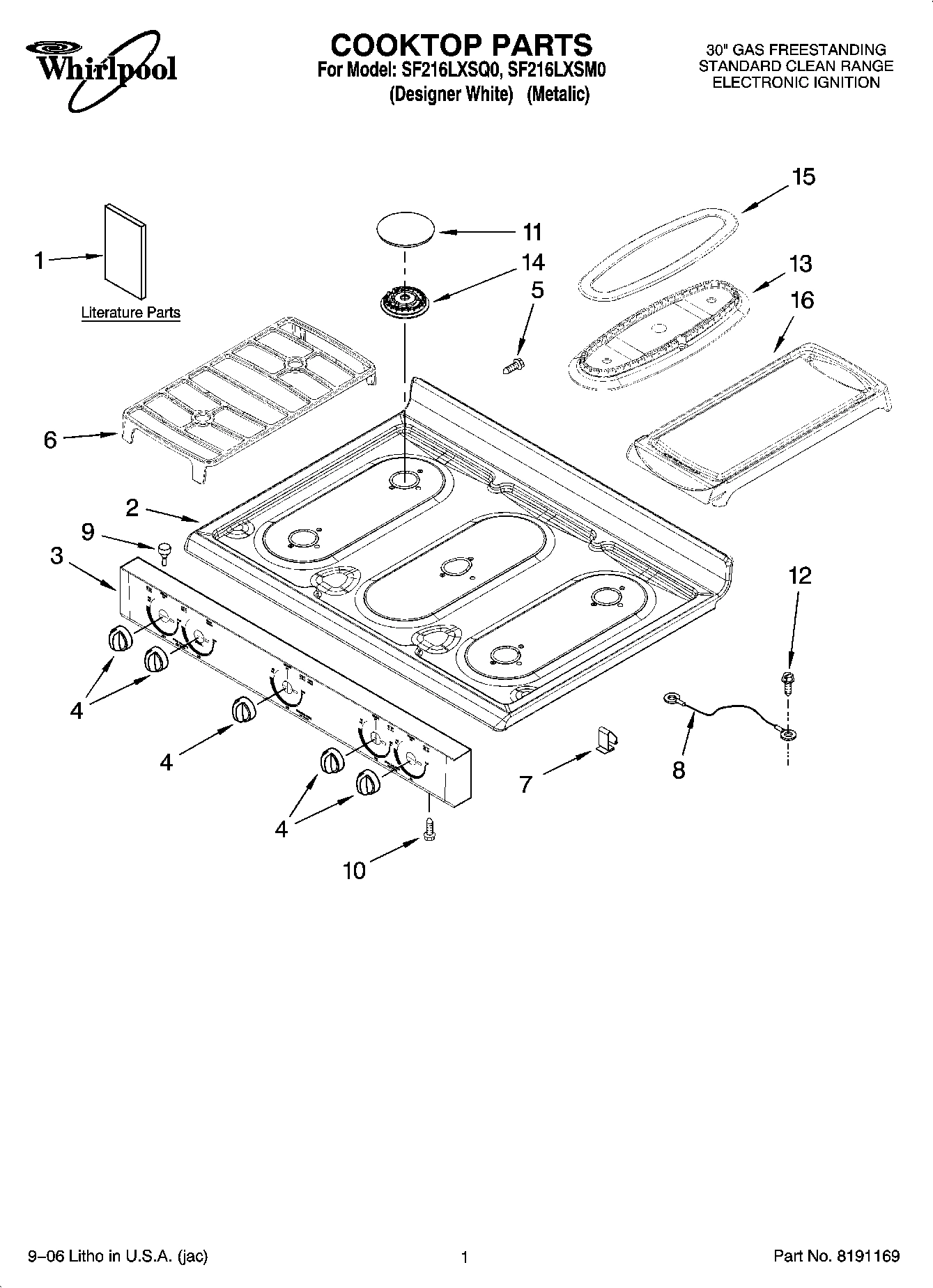 01 - COOKTOP PARTS