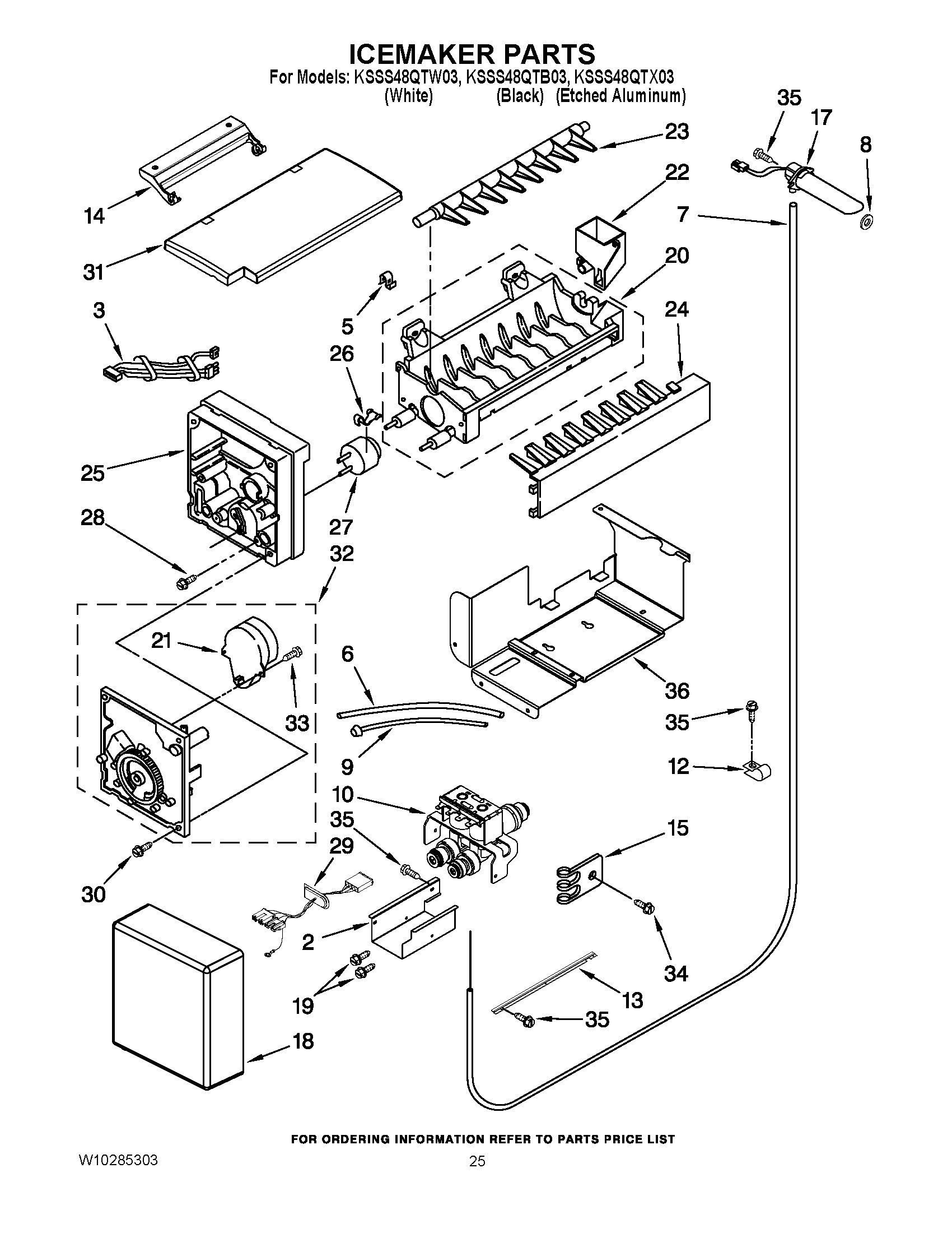 15 - ICEMAKER PARTS
