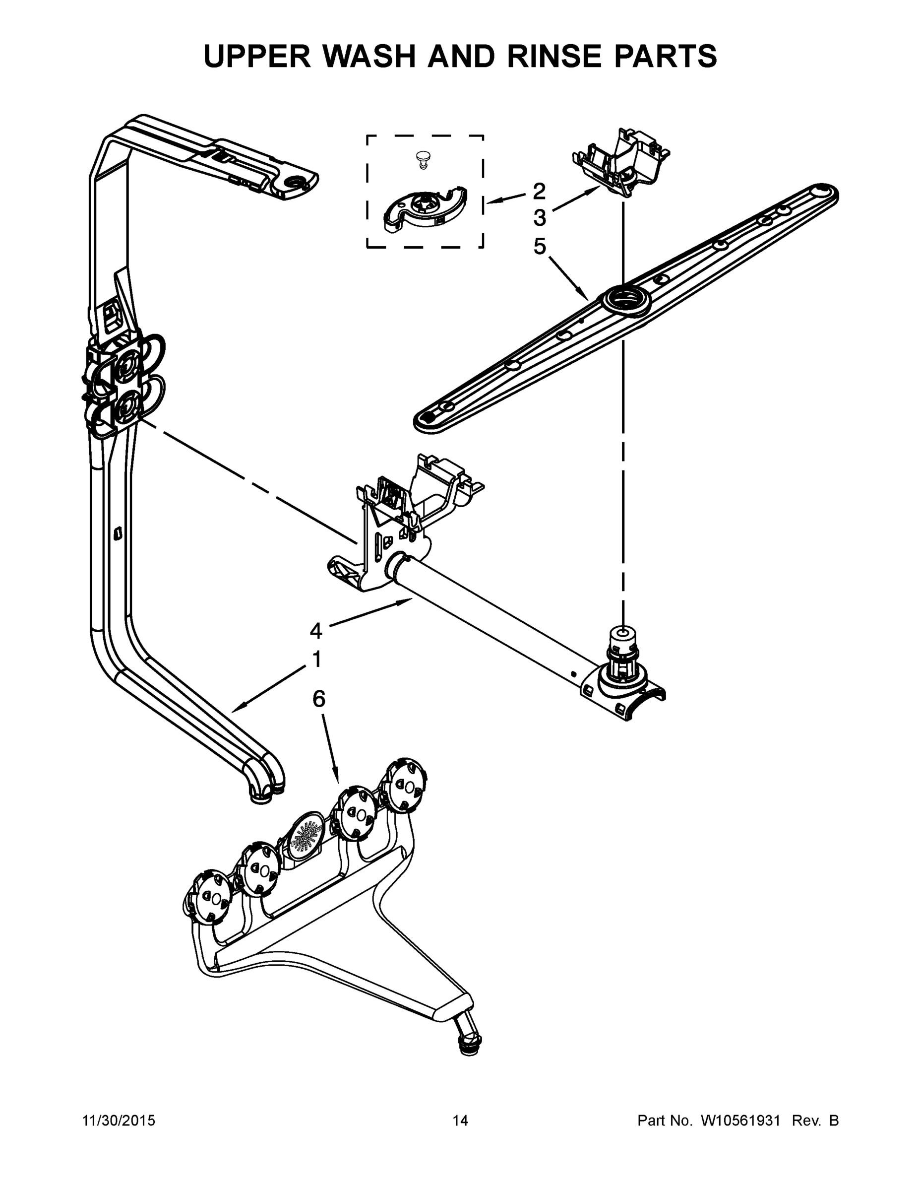 08 - UPPER WASH AND RINSE PARTS