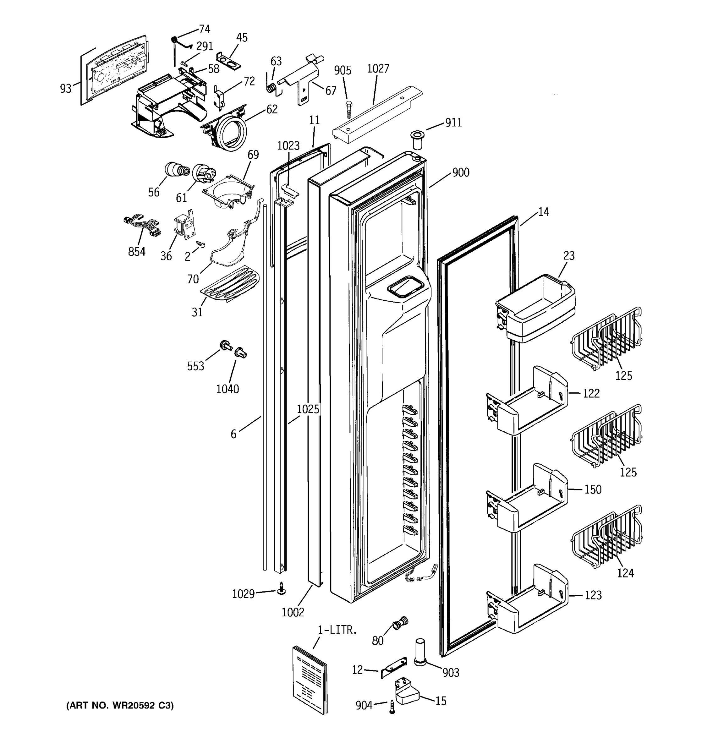 FREEZER DOOR