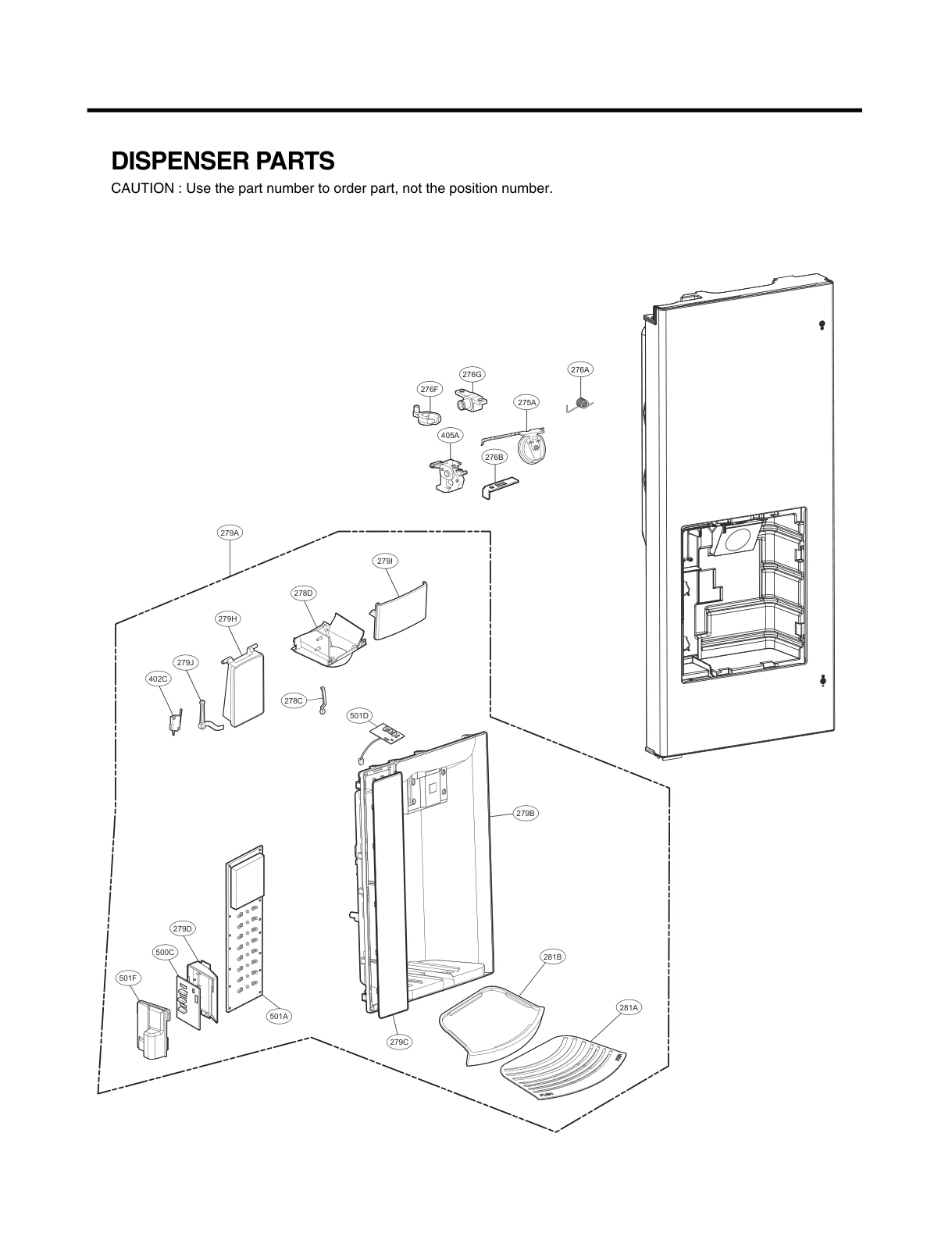 DISPENSER PARTS