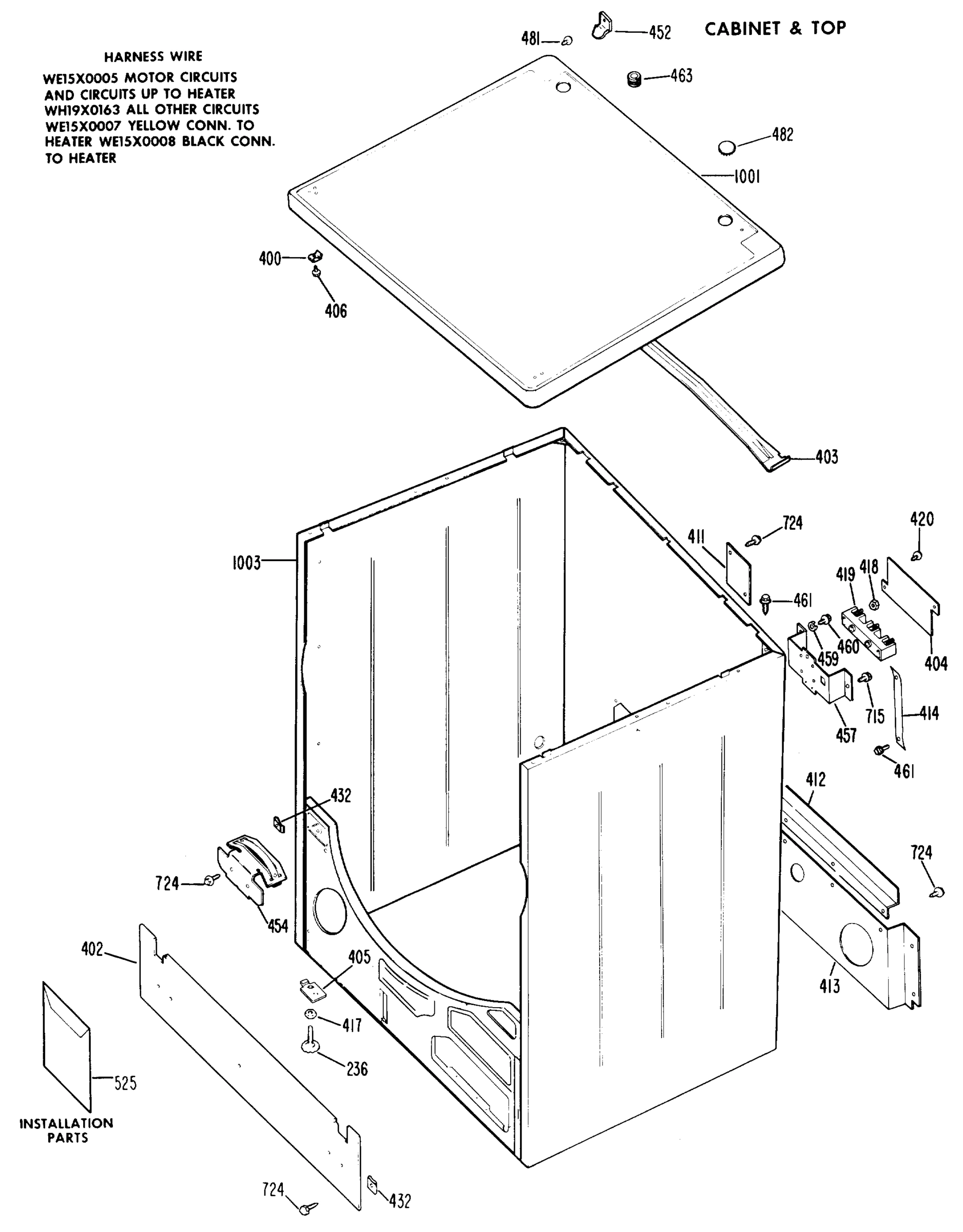 CABINET & TOP