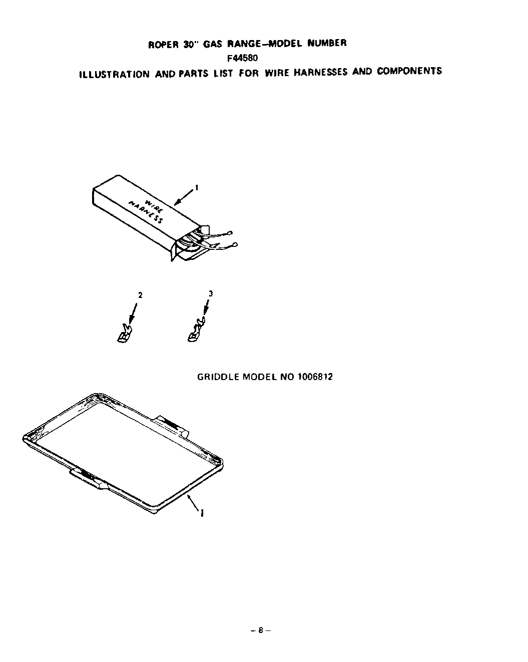 07 - WIRE HARNESS, GRIDDLE