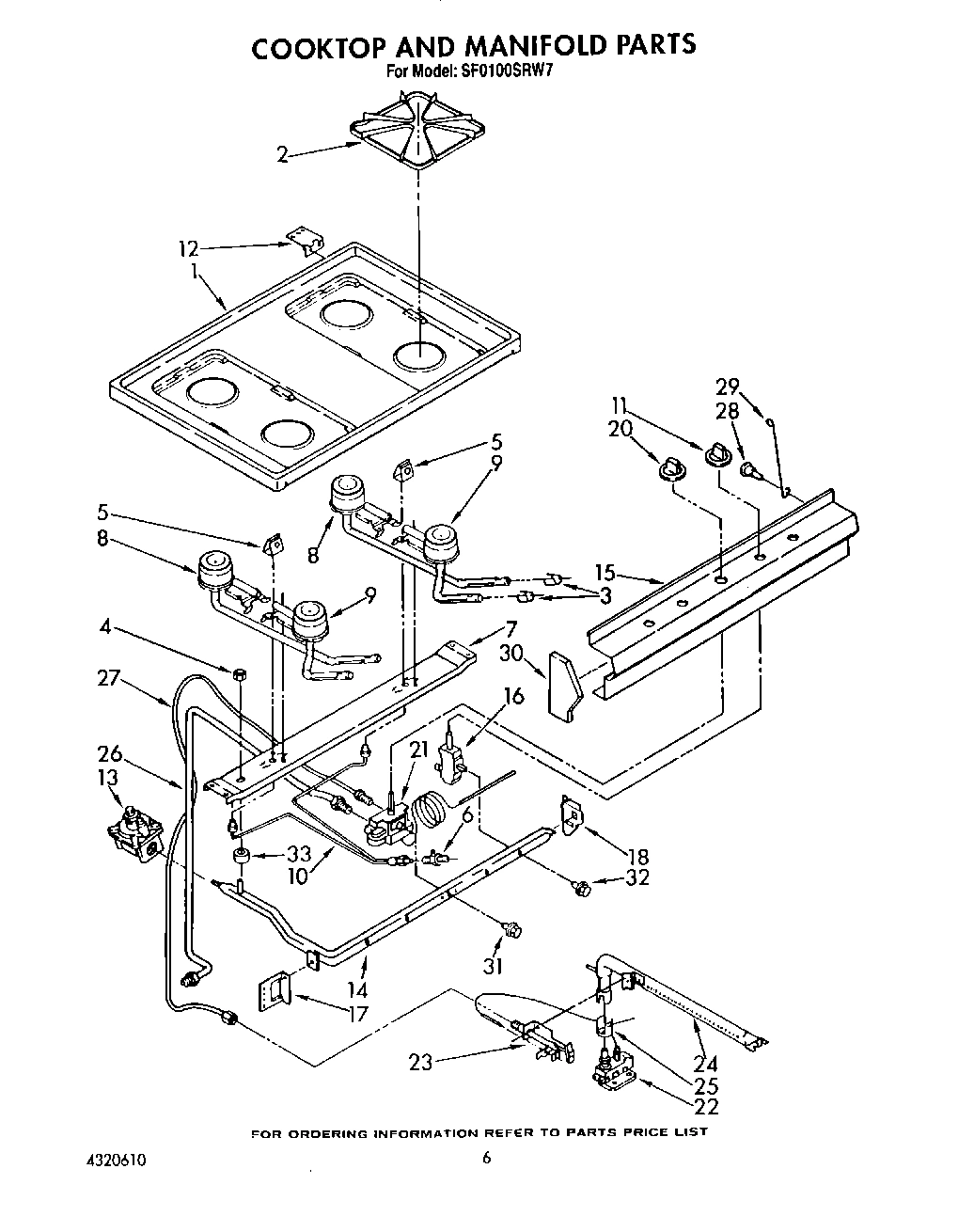 05 - COOKTOP AND MANIFOLD, LIT/OPTIONAL