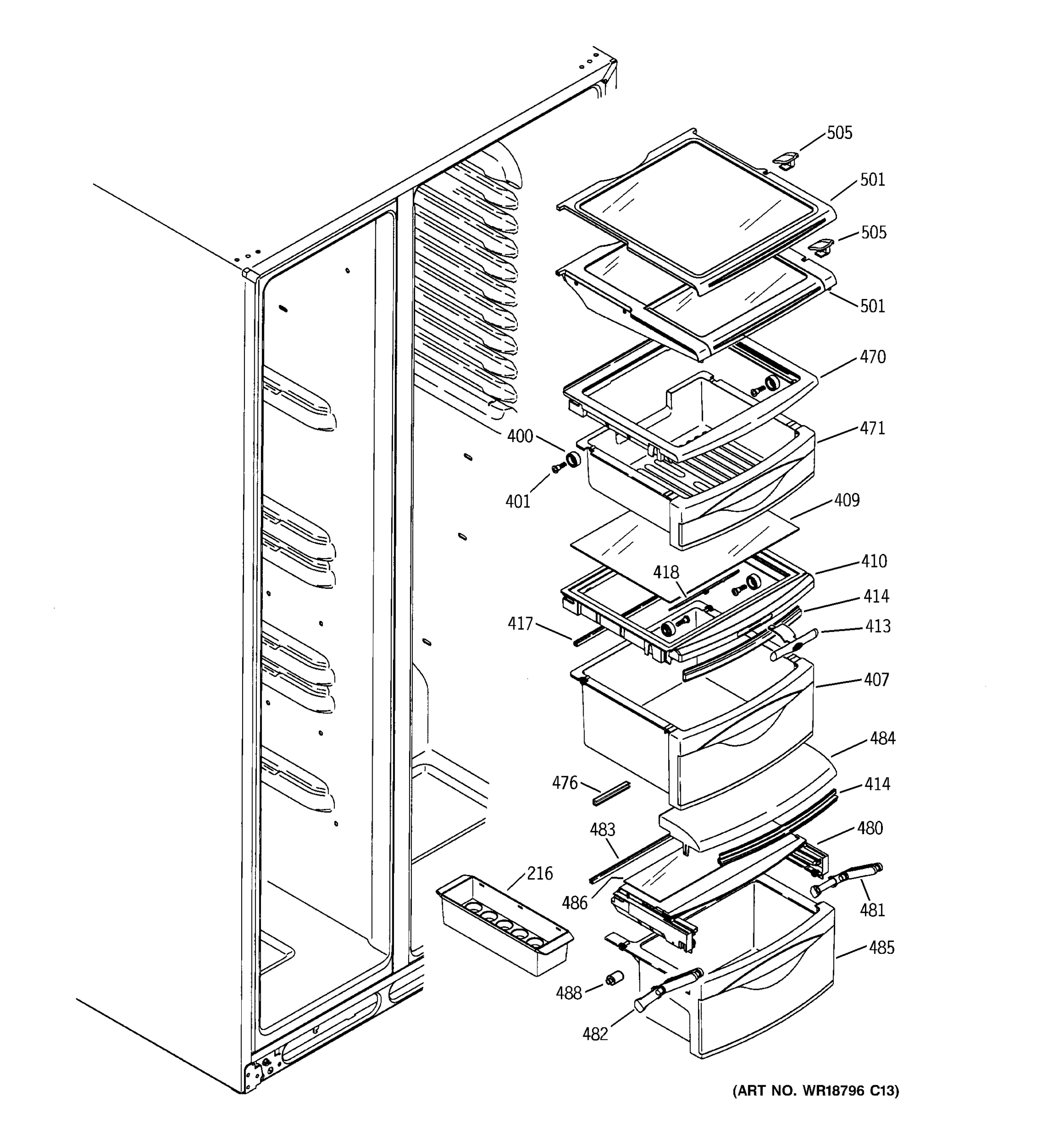 FRESH FOOD SHELVES