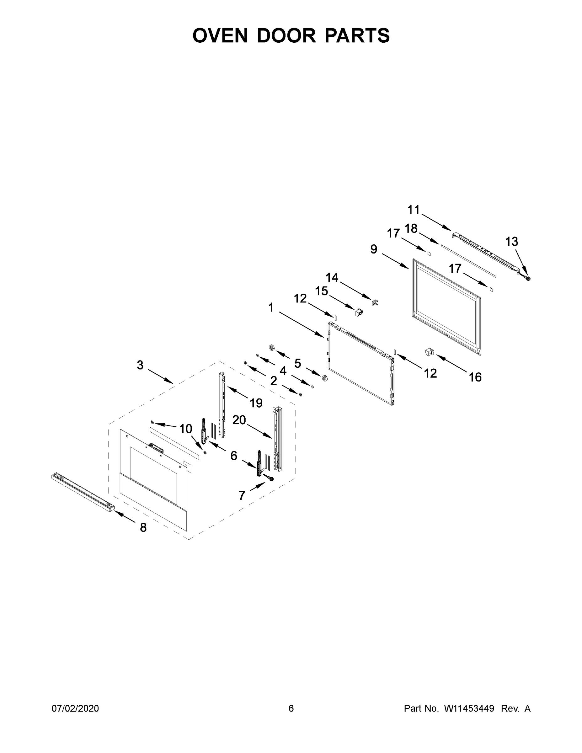 04 - OVEN DOOR PARTS