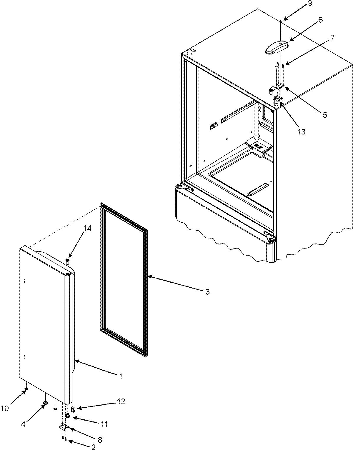 16 - RIGHT REFRIGERATOR DOOR