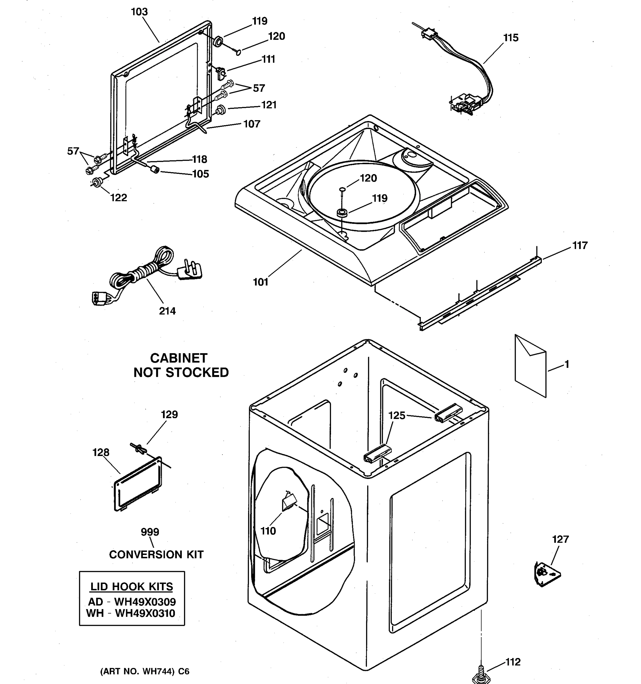 TOP & CABINET PARTS