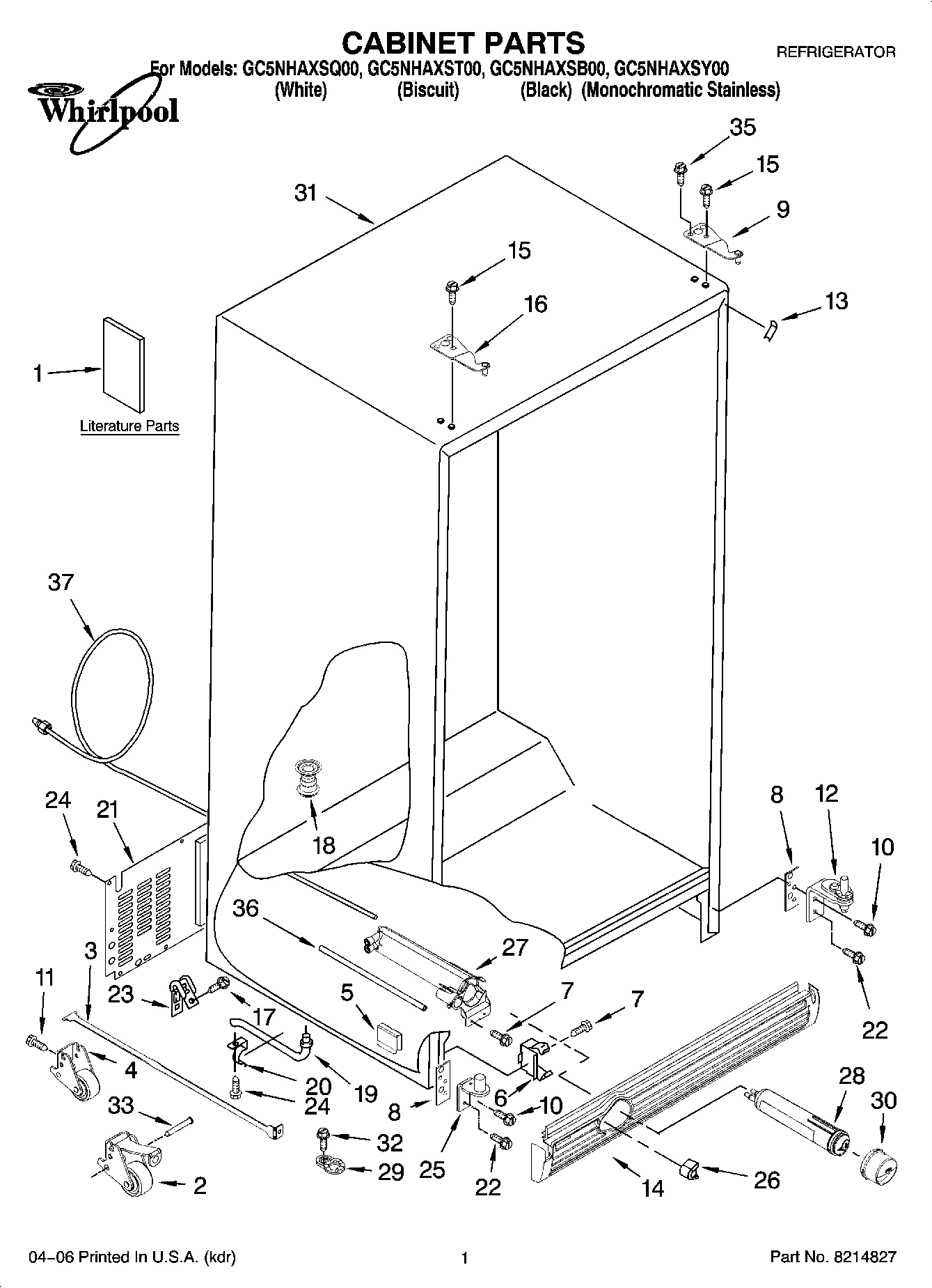 01 - CABINET PARTS