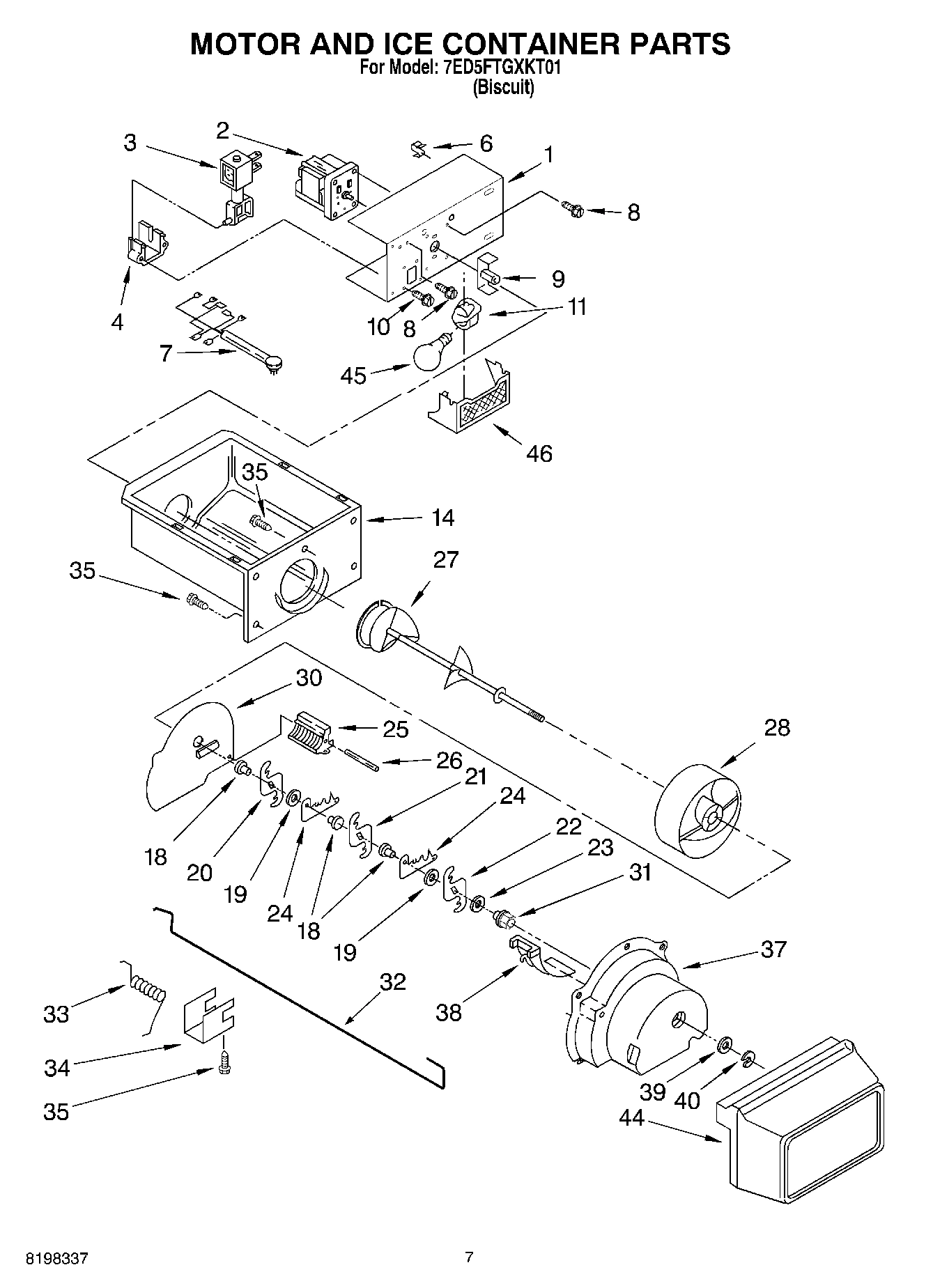 05 - MOTOR AND ICE CONTAINER