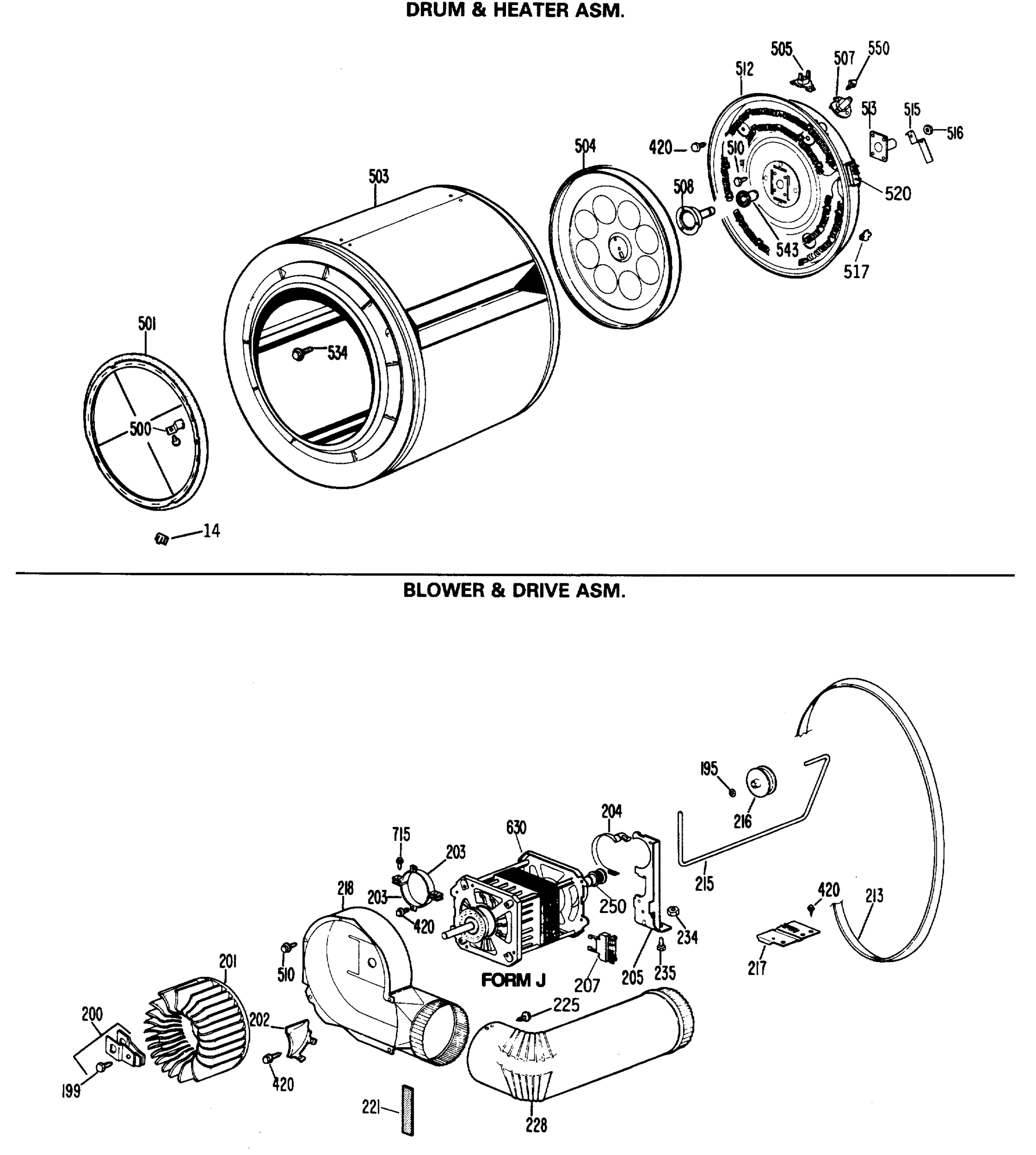 DRUM & HEATER ASM.