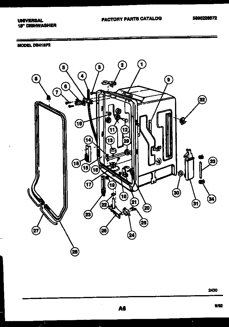 05 - TUB AND FRAME PARTS
