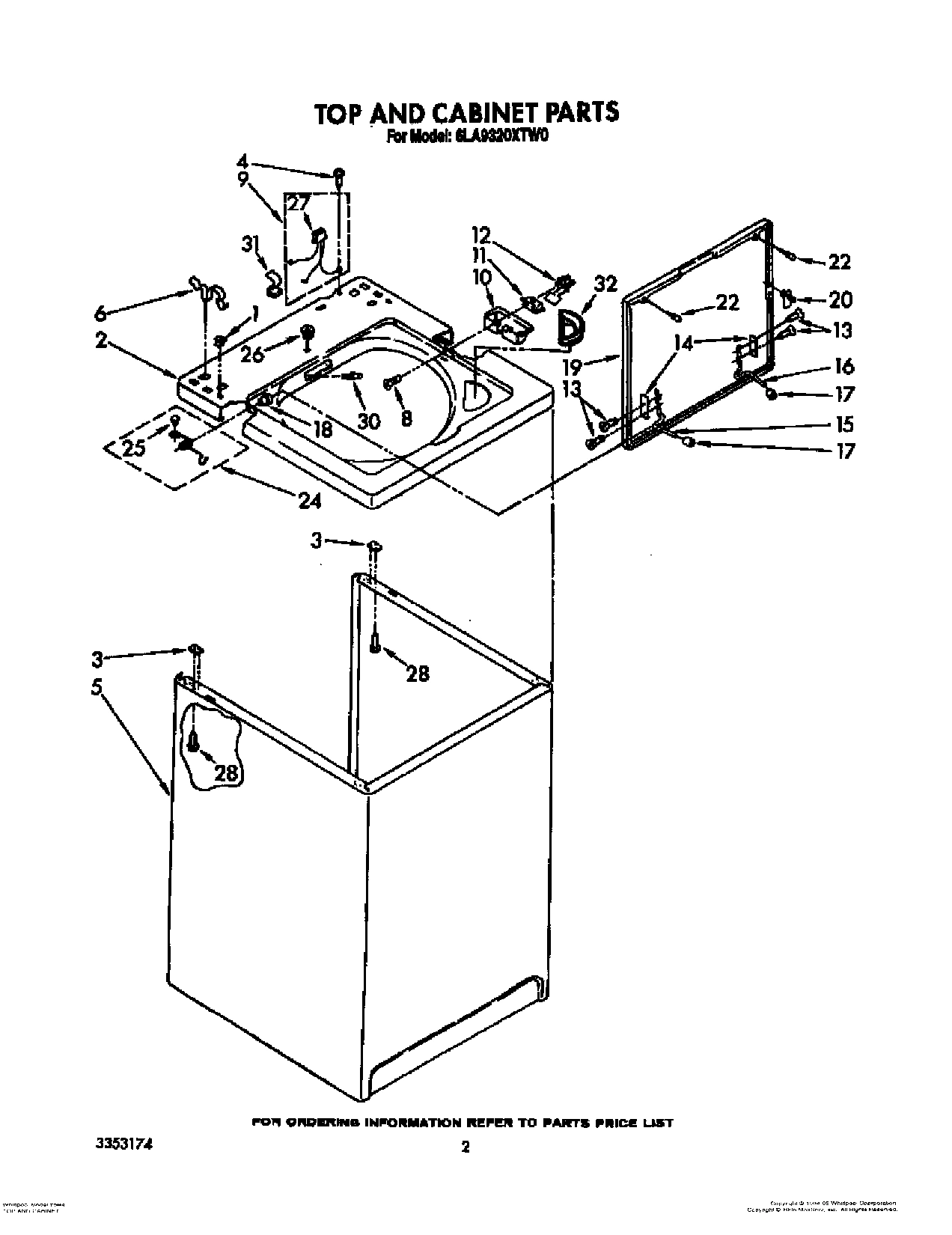 02 - TOP AND CABINET, LIT/OPTIONAL