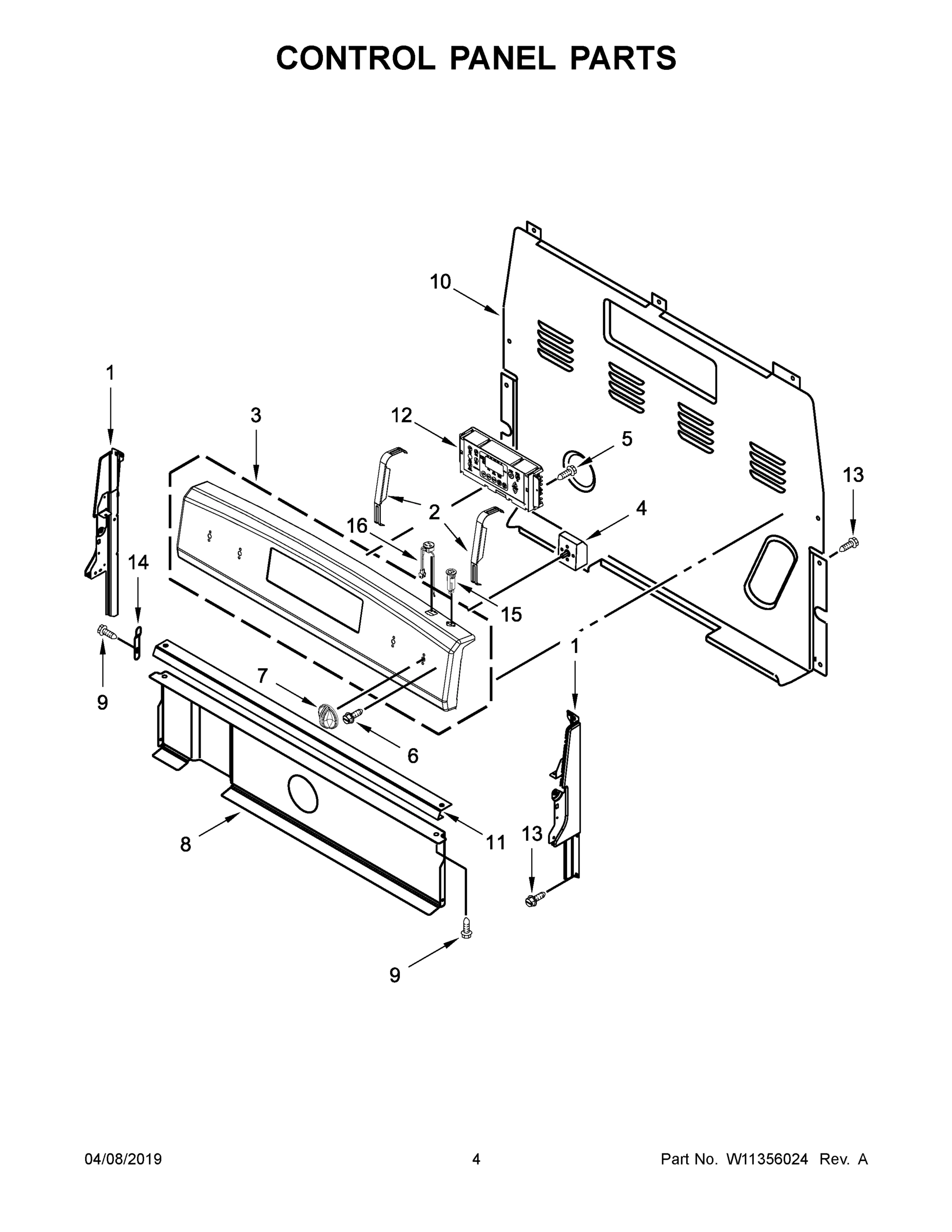 03 - CONTROL PANEL PARTS