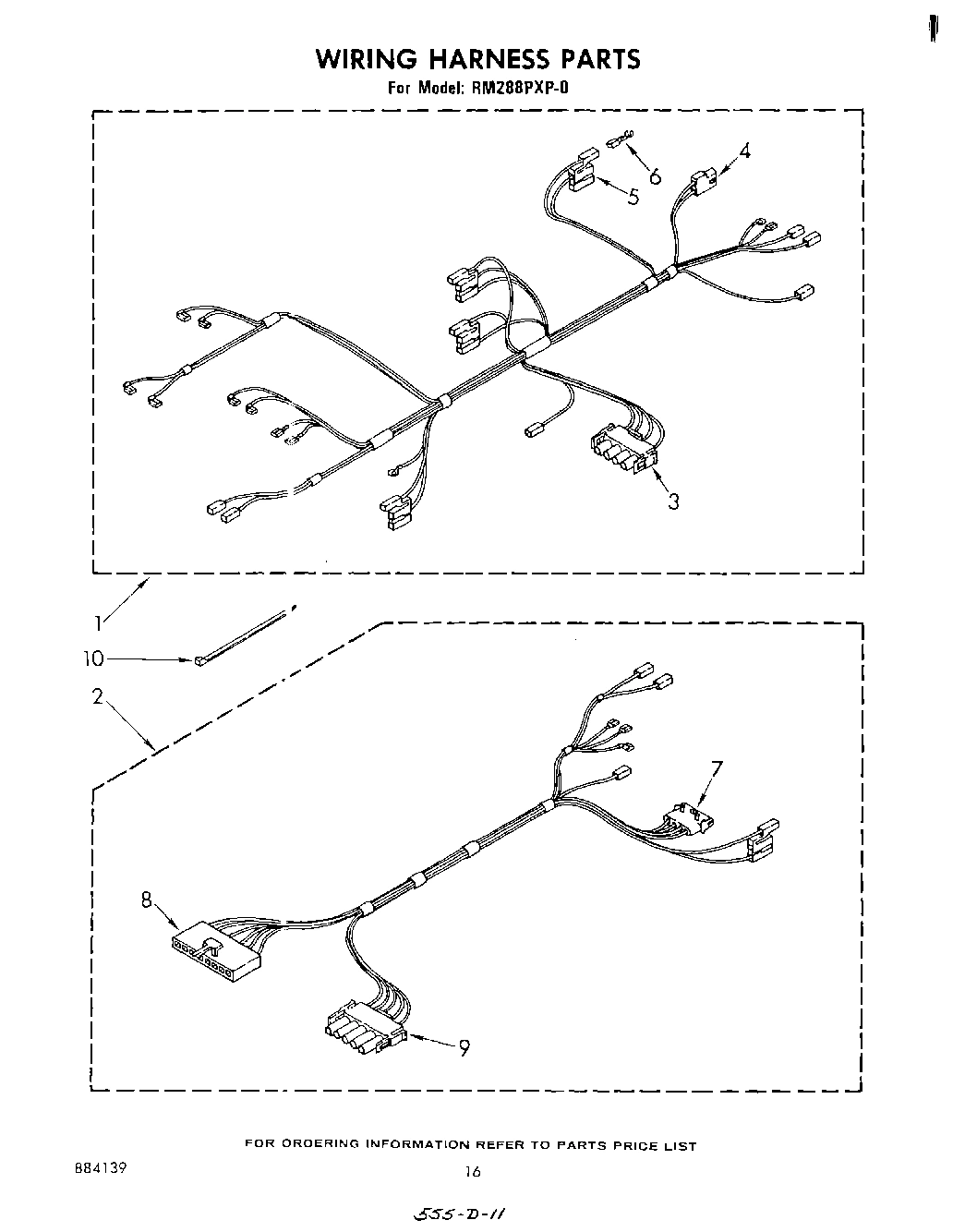 10 - WIRING HARNESS , LITERATURE AND OPTIONAL