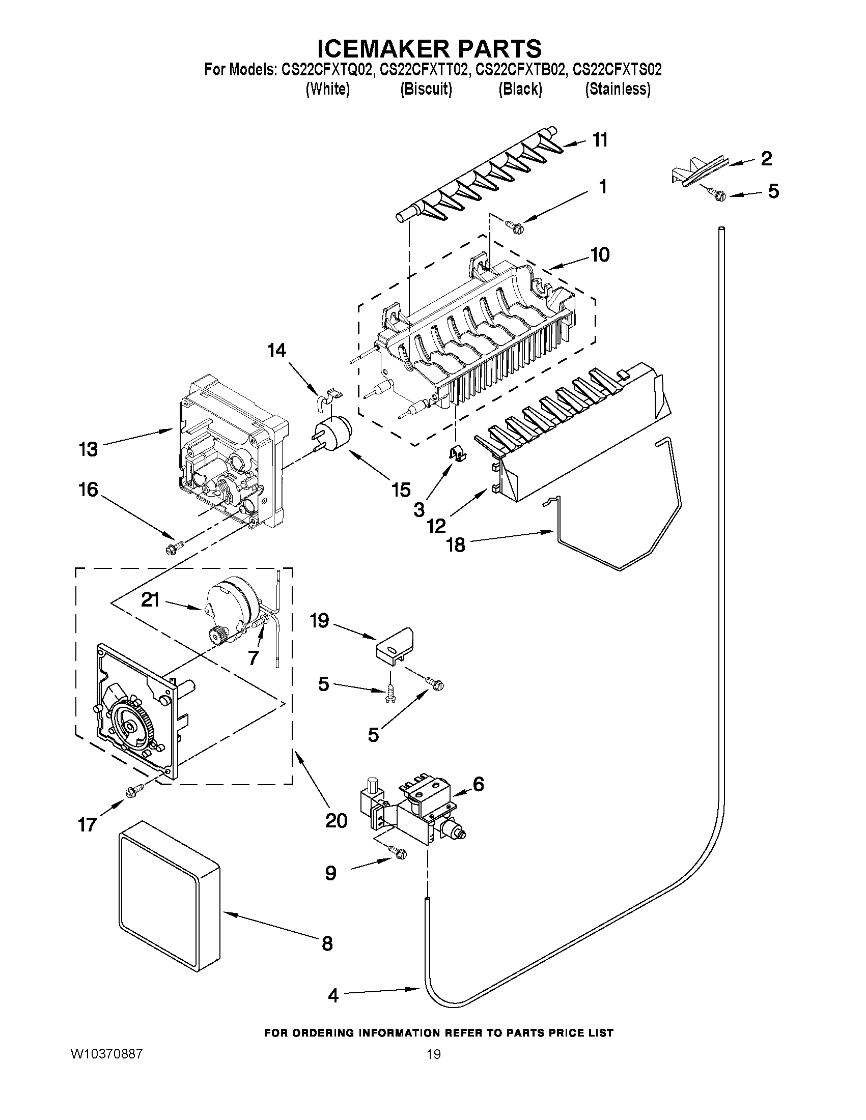 12 - ICEMAKER PARTS