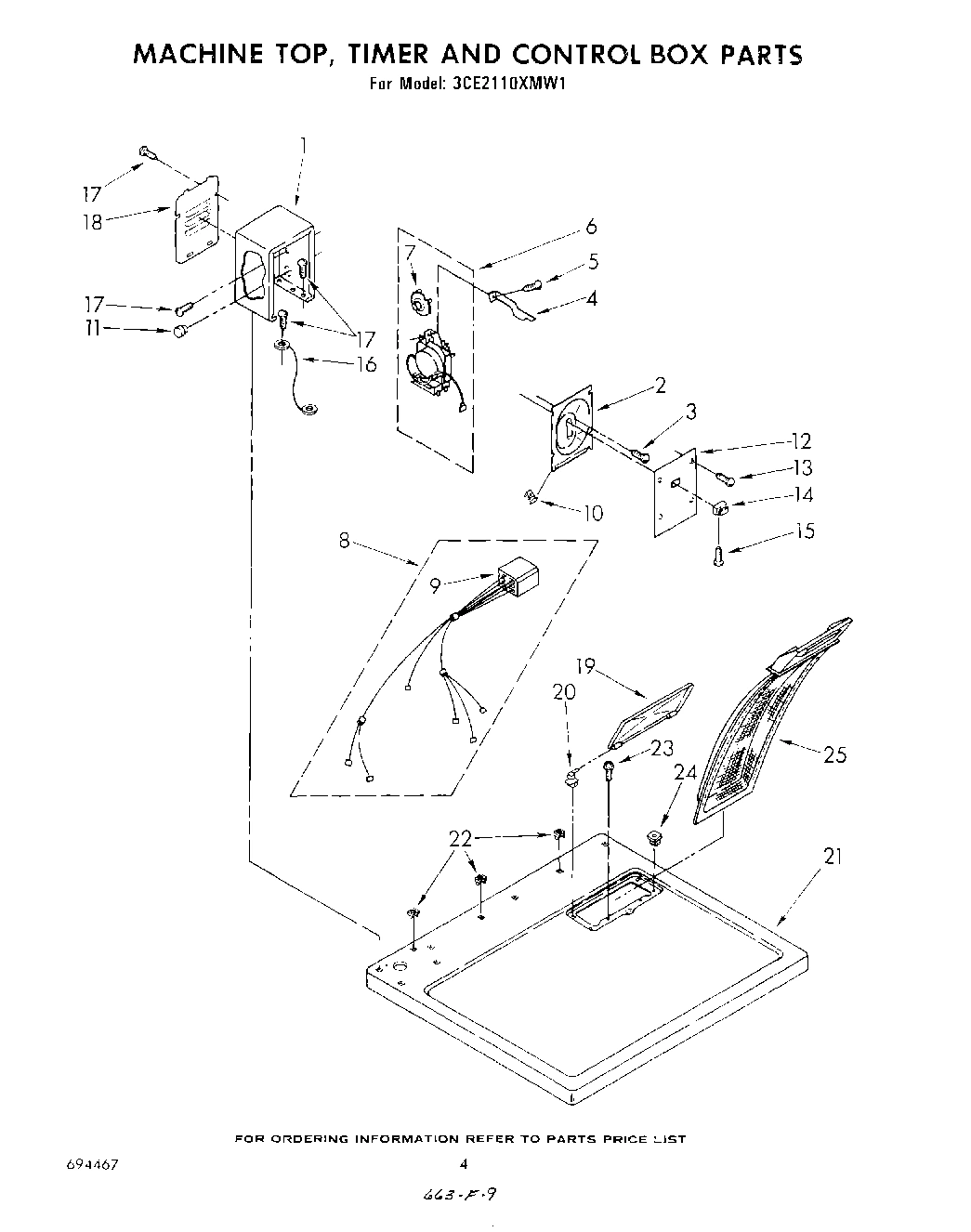 03 - MACHINE TOP, TIMER AND CONTROL BOX