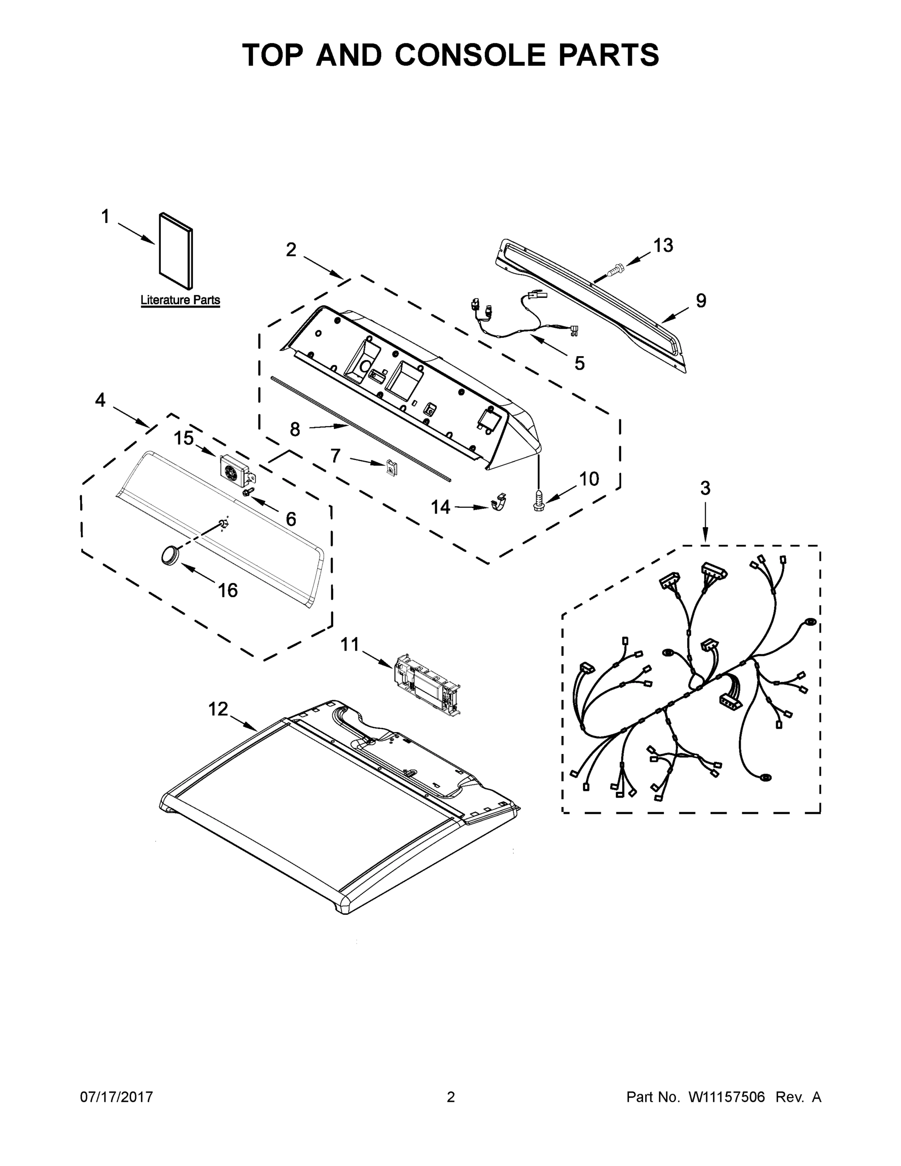02 - TOP AND CONSOLE PARTS