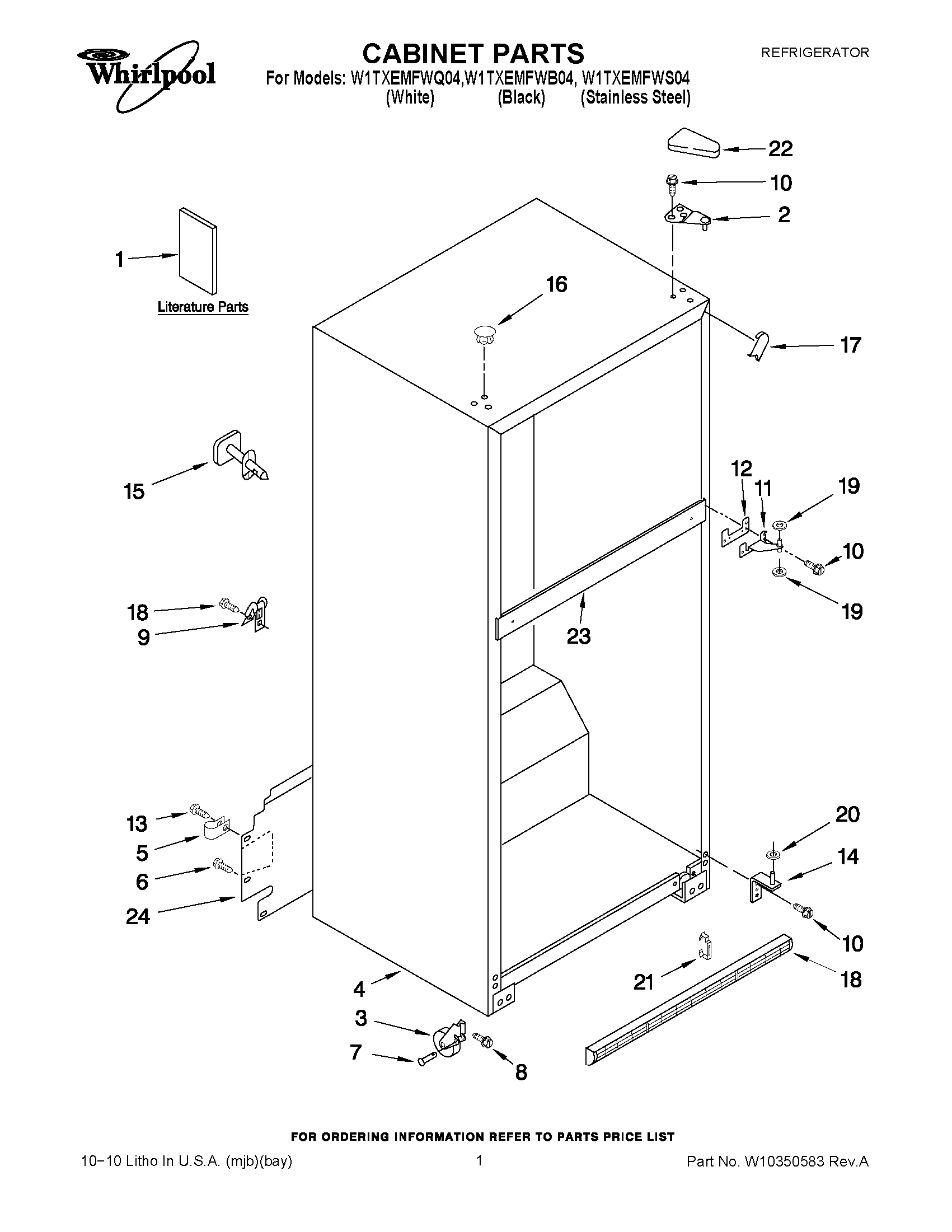 01 - CABINET PARTS