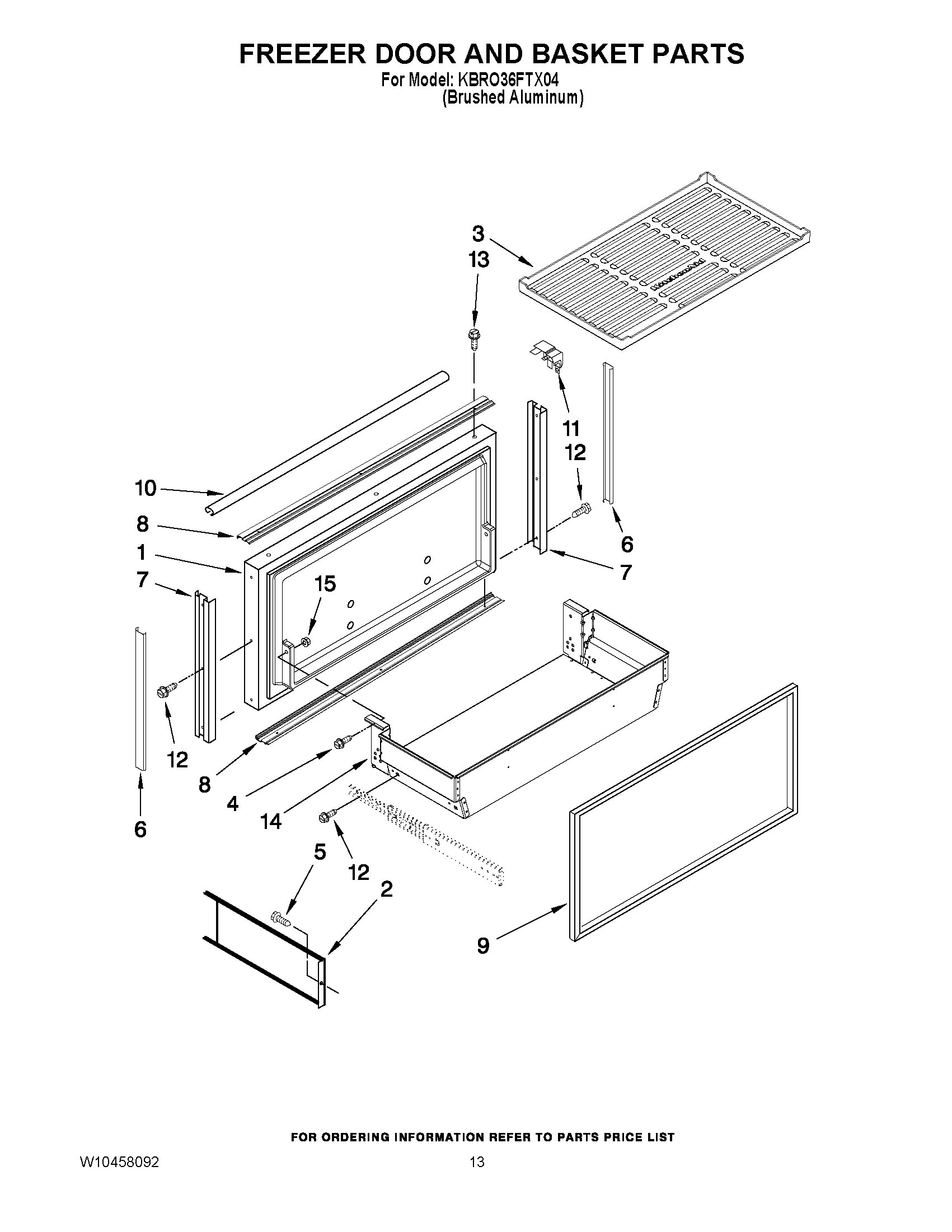 08 - FREEZER DOOR AND BASKET PARTS