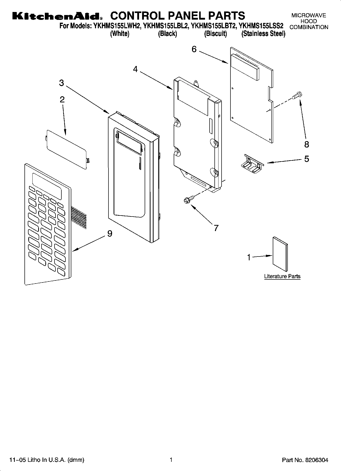 01 - CONTROL PANEL PARTS