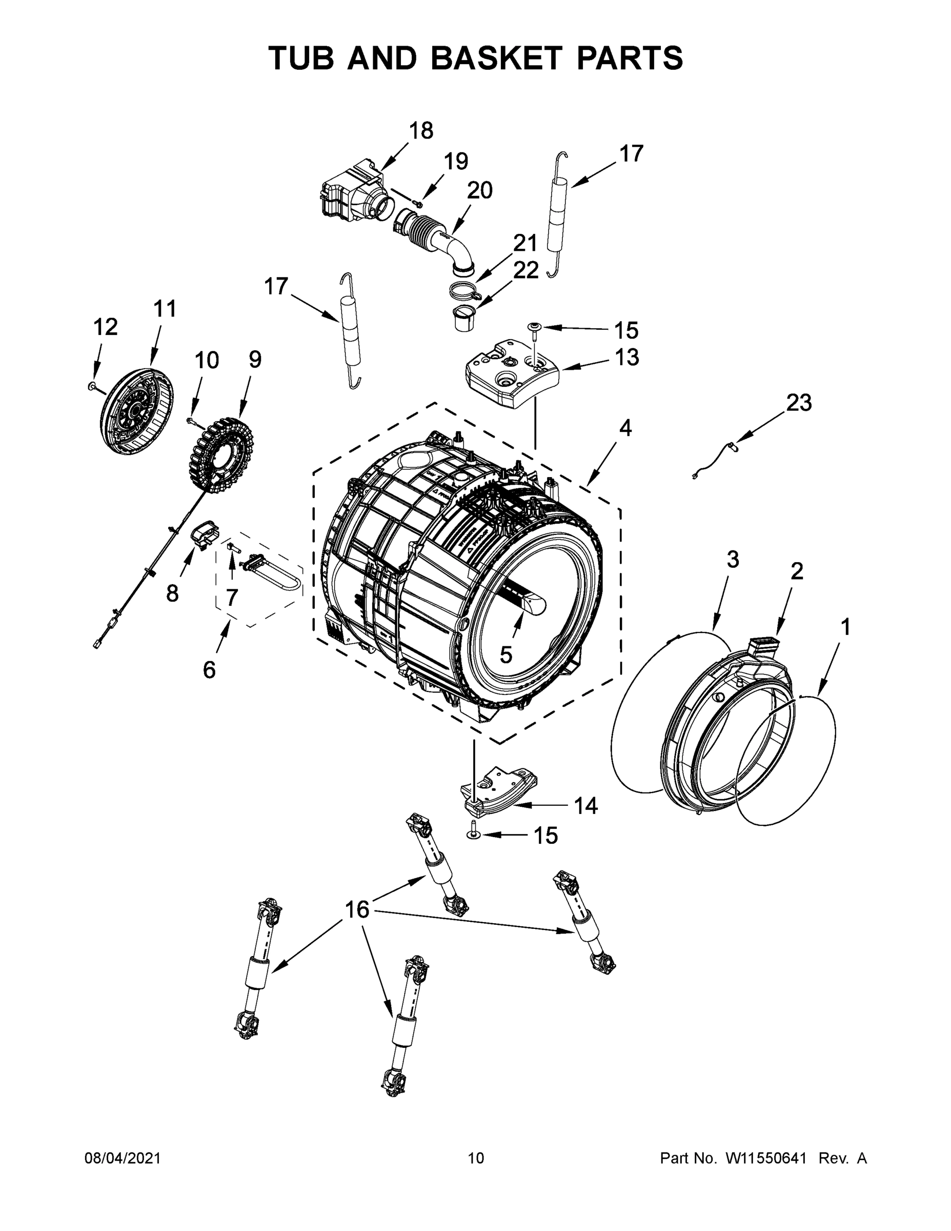 06 - TUB AND BASKET PARTS