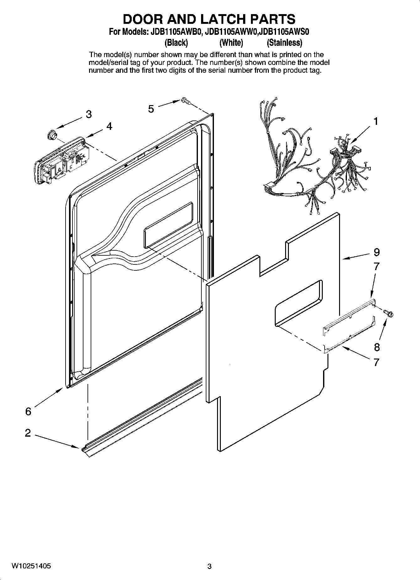03 - DOOR AND LATCH PARTS