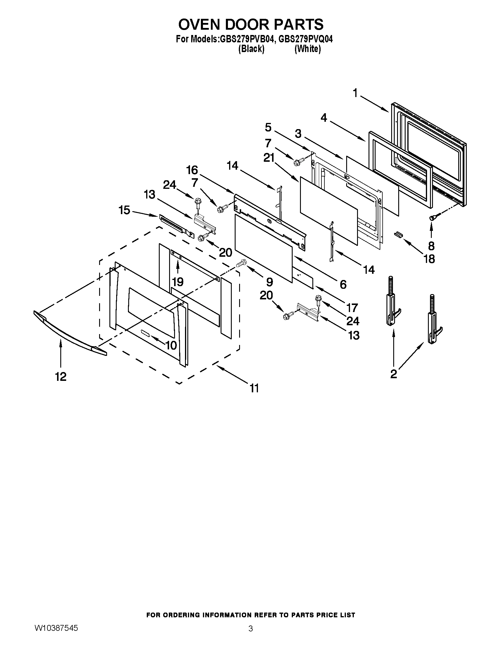 02 - OVEN DOOR PARTS