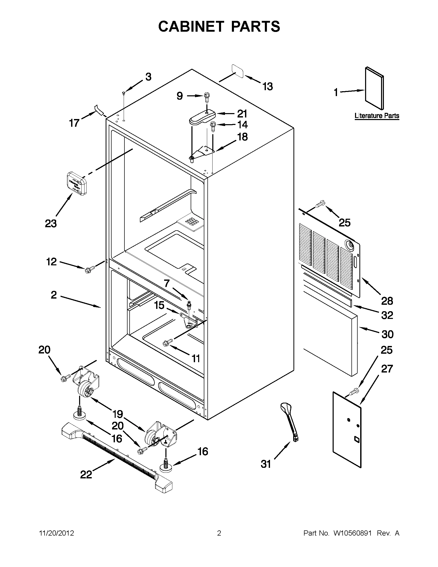 01 - CABINET PARTS