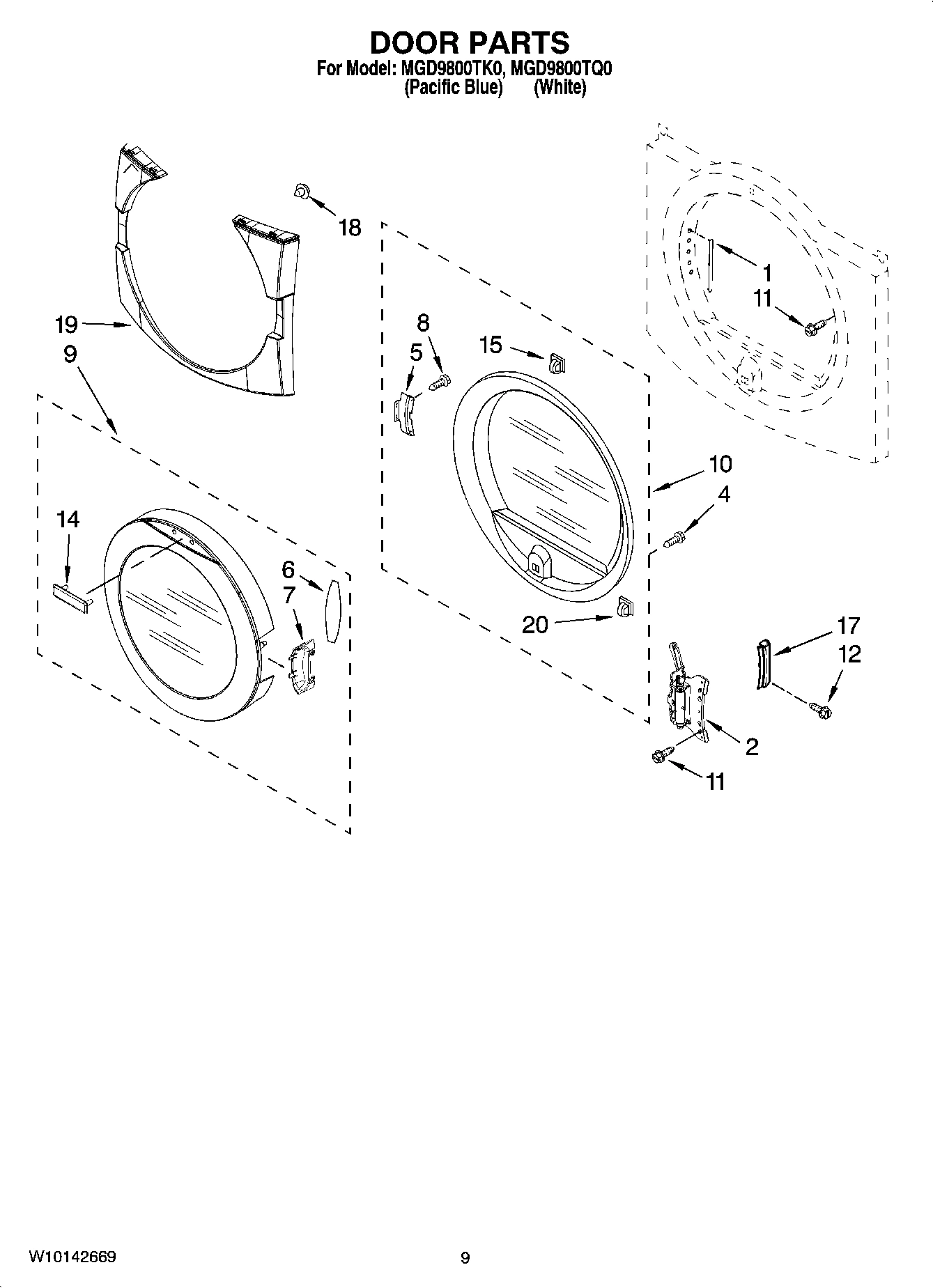 05 - DOOR PARTS, OPTIONAL PARTS (NOT INCLUDED)