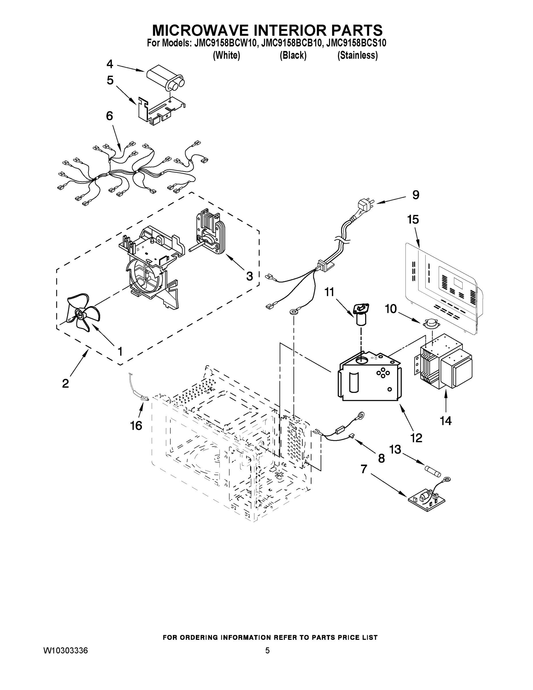 05 - MICROWAVE INTERIOR PARTSQ
