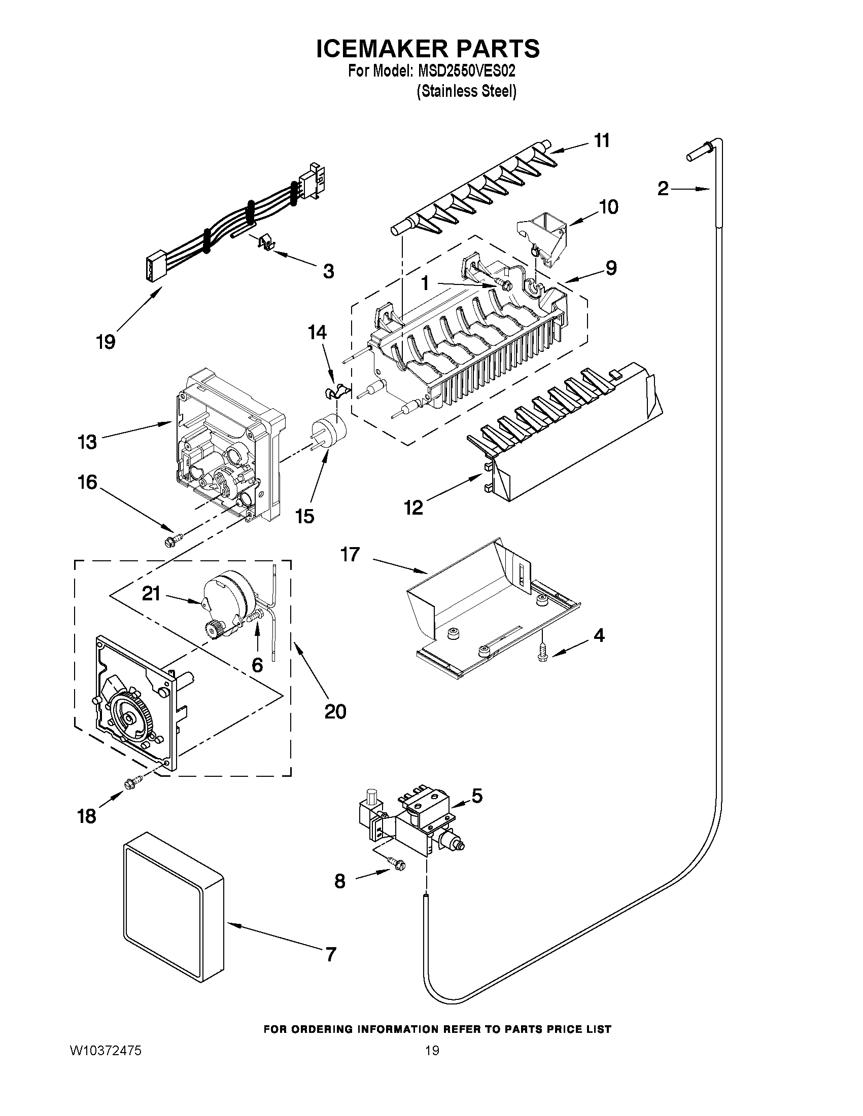 12 - ICEMAKER PARTS