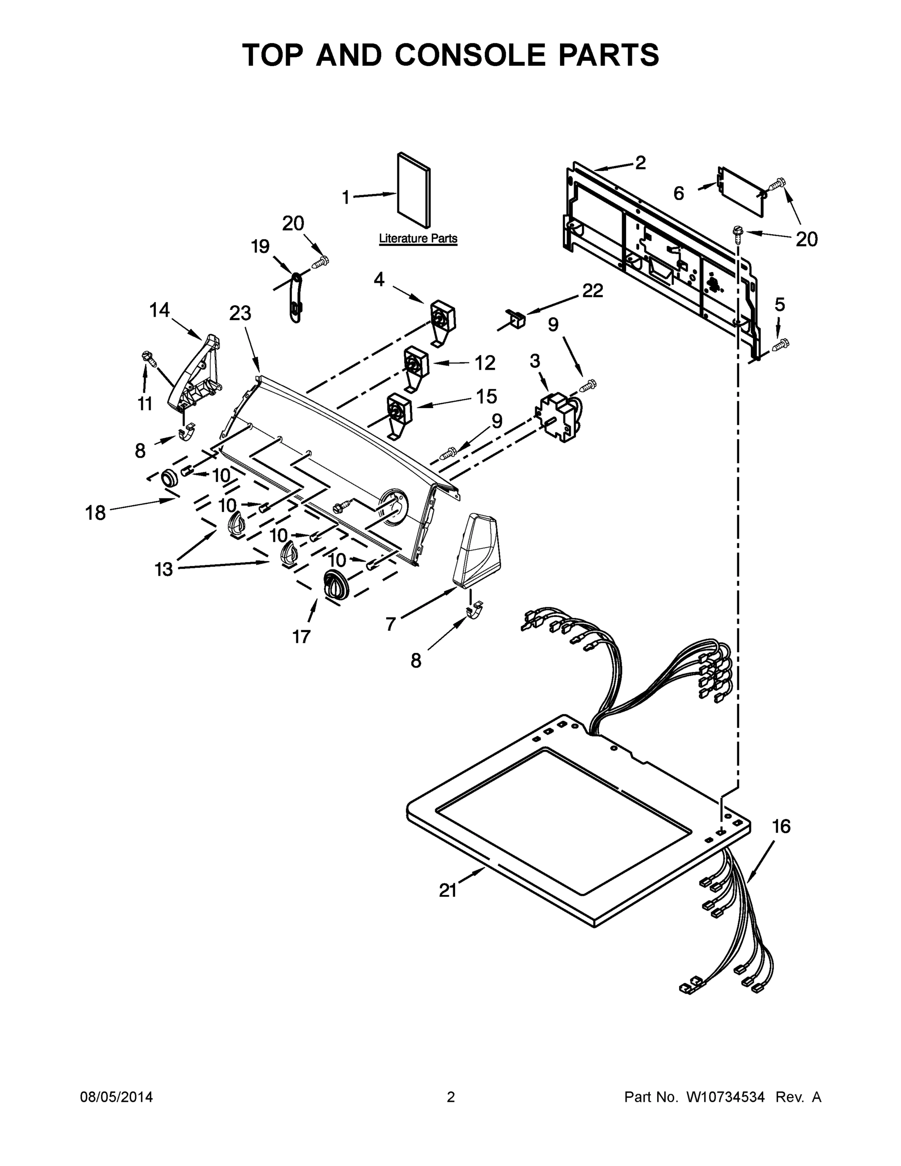 02 - TOP AND CONSOLE PARTS