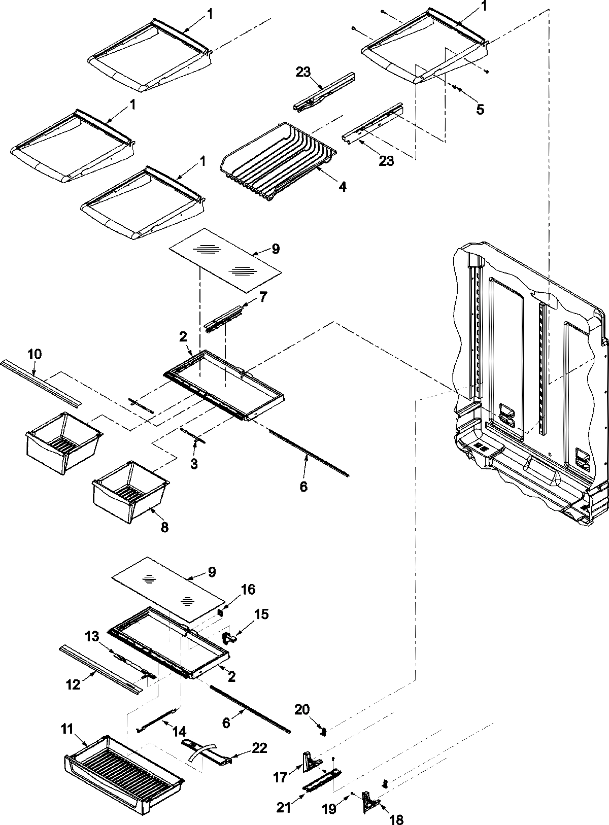 09 - REFRIGERATOR SHELVING