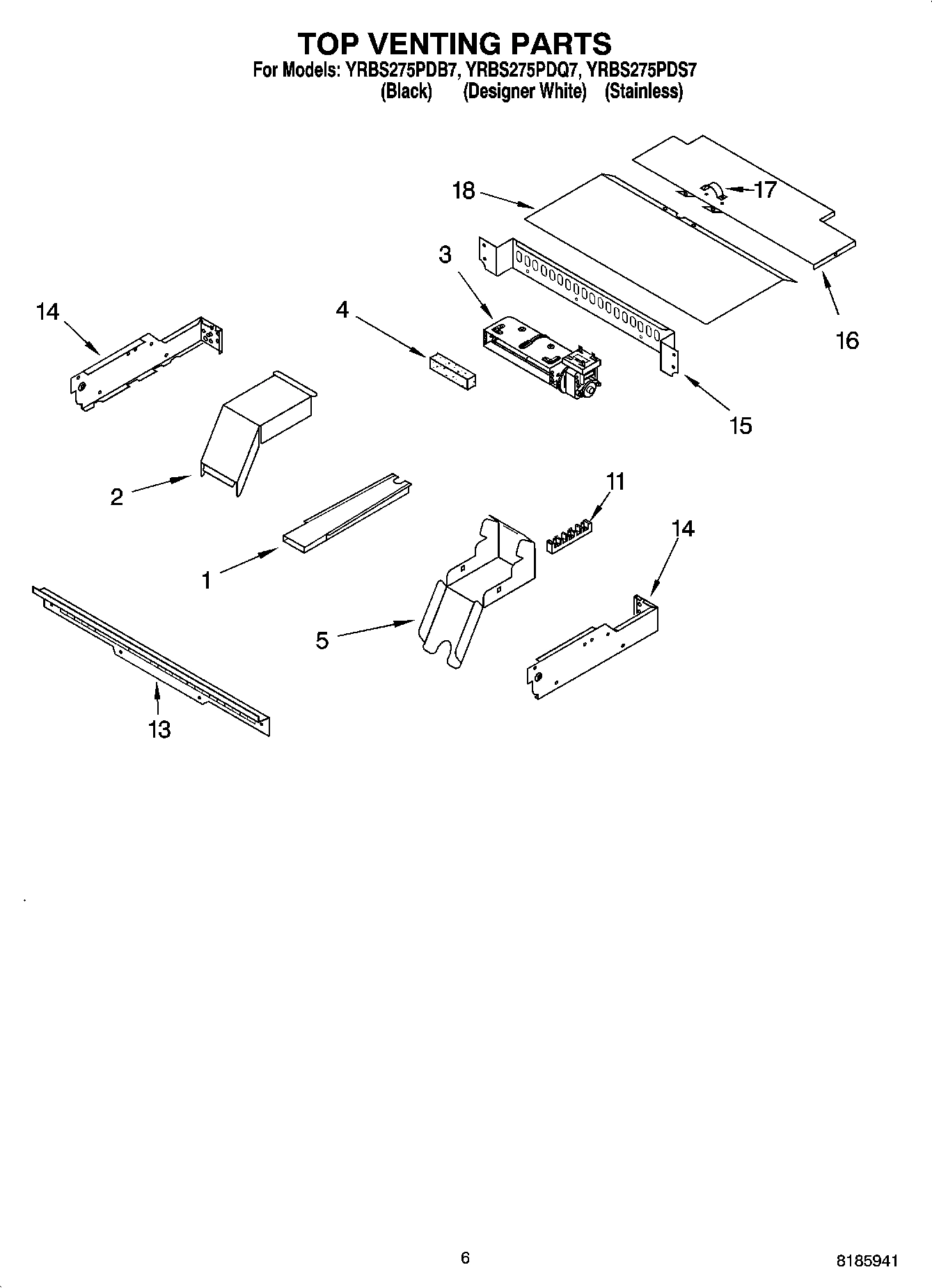 05 - TOP VENTING PARTS, MISCELLANEOUS PARTS