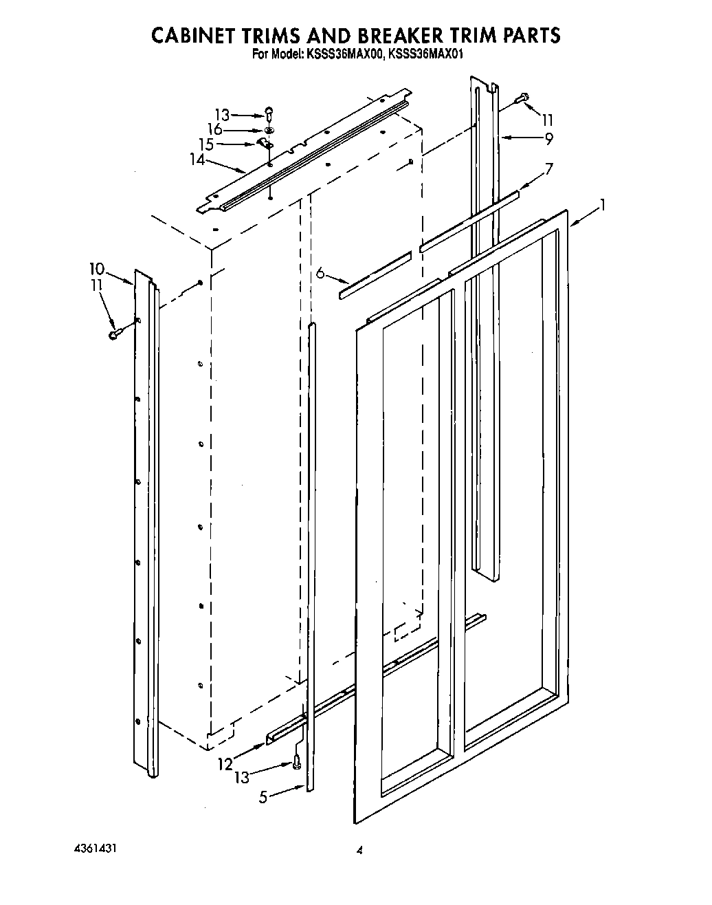 02 - CABINET TRIMS AND BREAKER TRIM