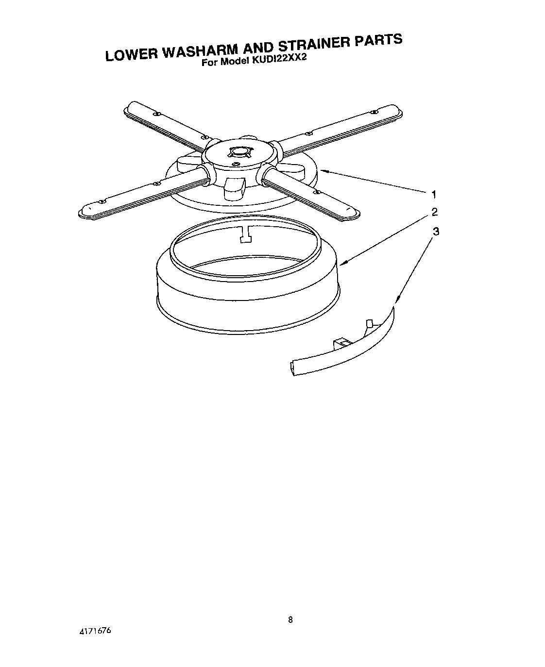 06 - LOWER WASHARM AND STRAINER