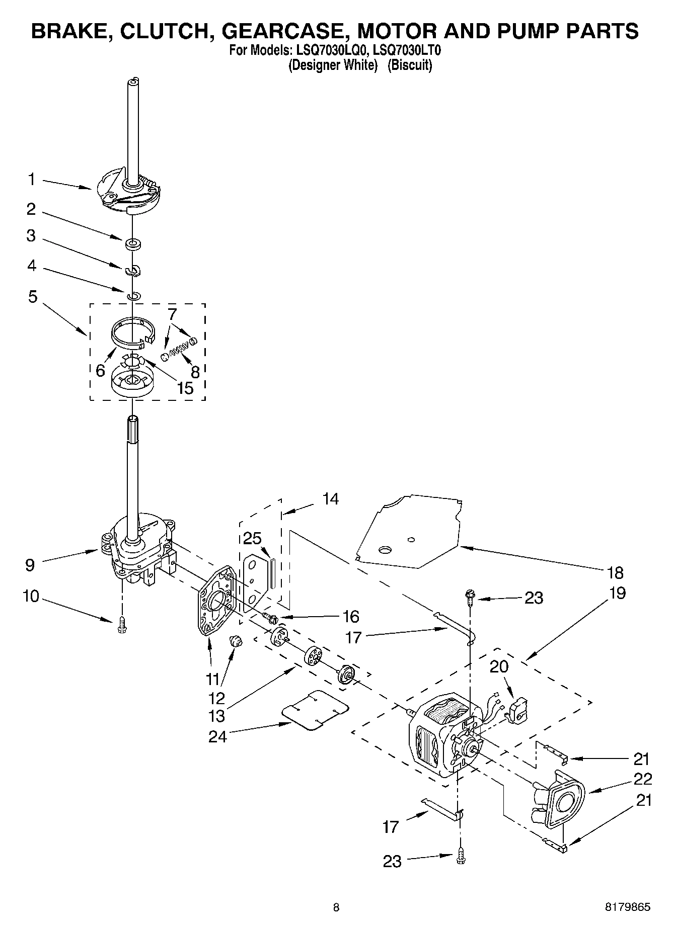 05 - BRAKE, CLUTCH, GEARCASE, MOTOR & PUMP